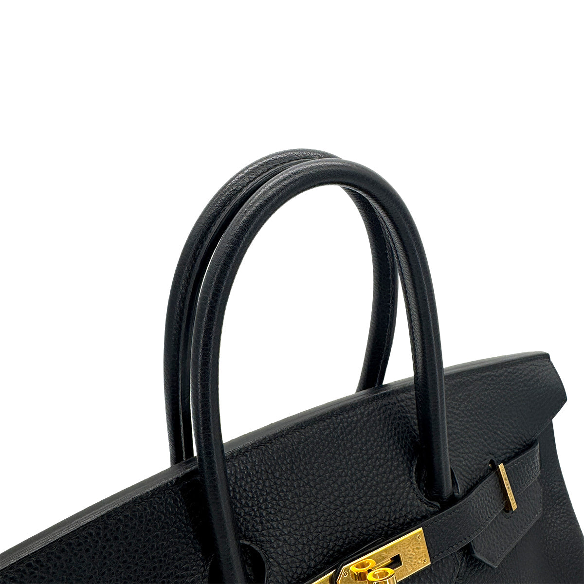HERMES BIRKIN 35 BLACK TOGO HAND BAG □D GHW 90304730