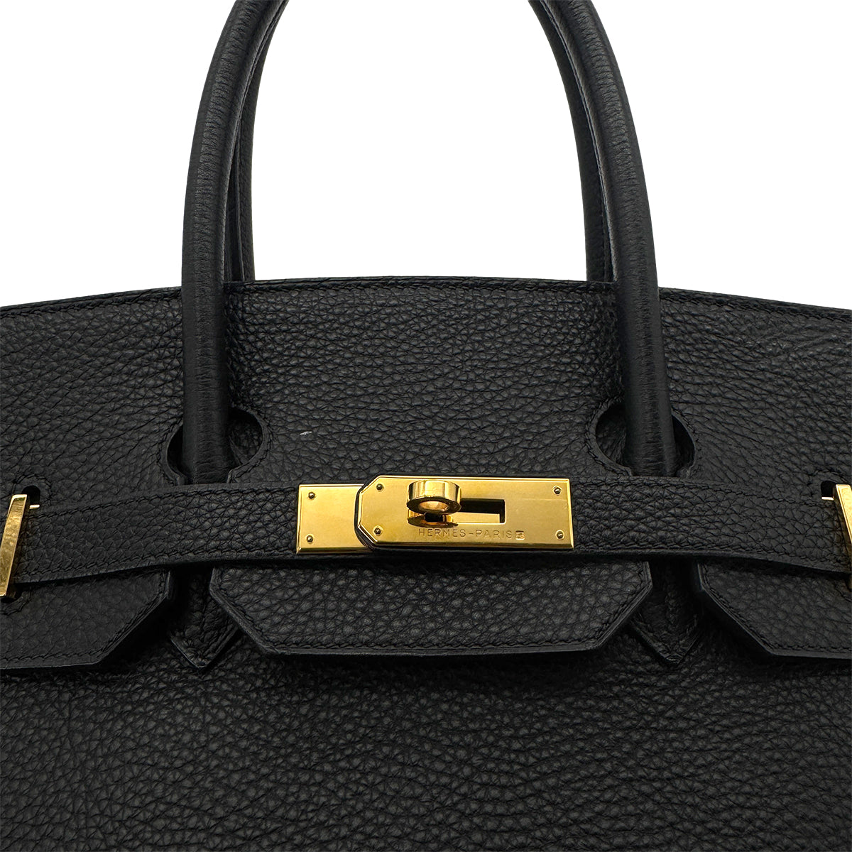 HERMES BIRKIN 35 BLACK TOGO HAND BAG □D GHW 90304730