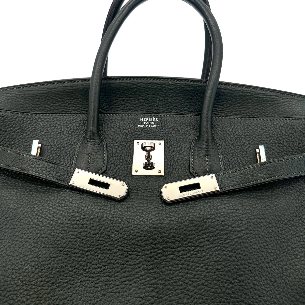 HERMES BIRKIN 35 VERT TOGO HAND BAG □F PHW 90304734