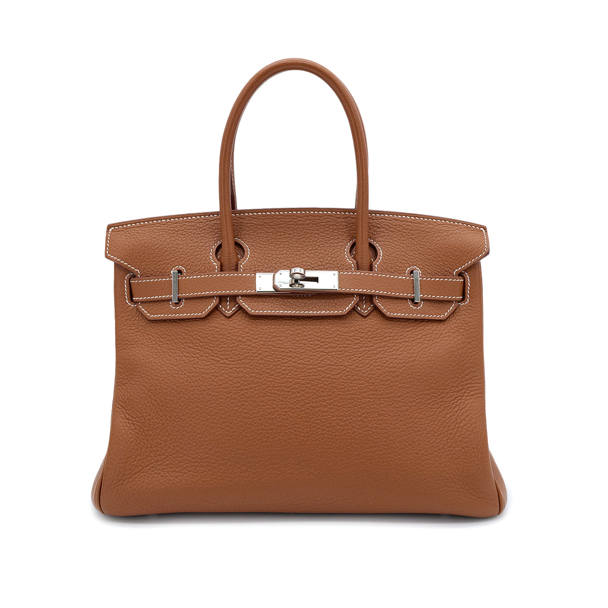 HERMES BIRKIN 30 GOLD TOGO HAND BAG □K GHW 90304919