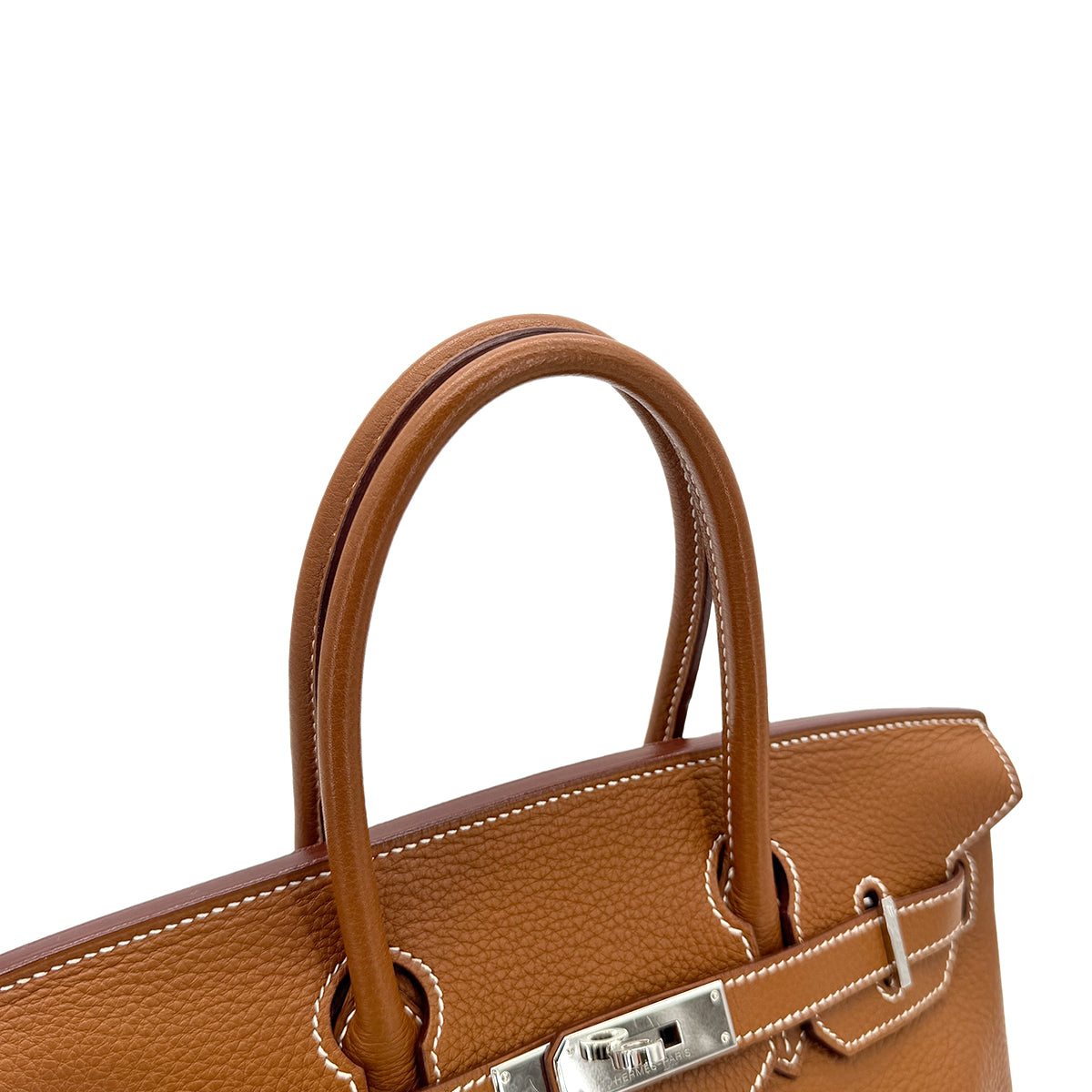 HERMES BIRKIN 30 GOLD TOGO HAND BAG □K GHW 90304919