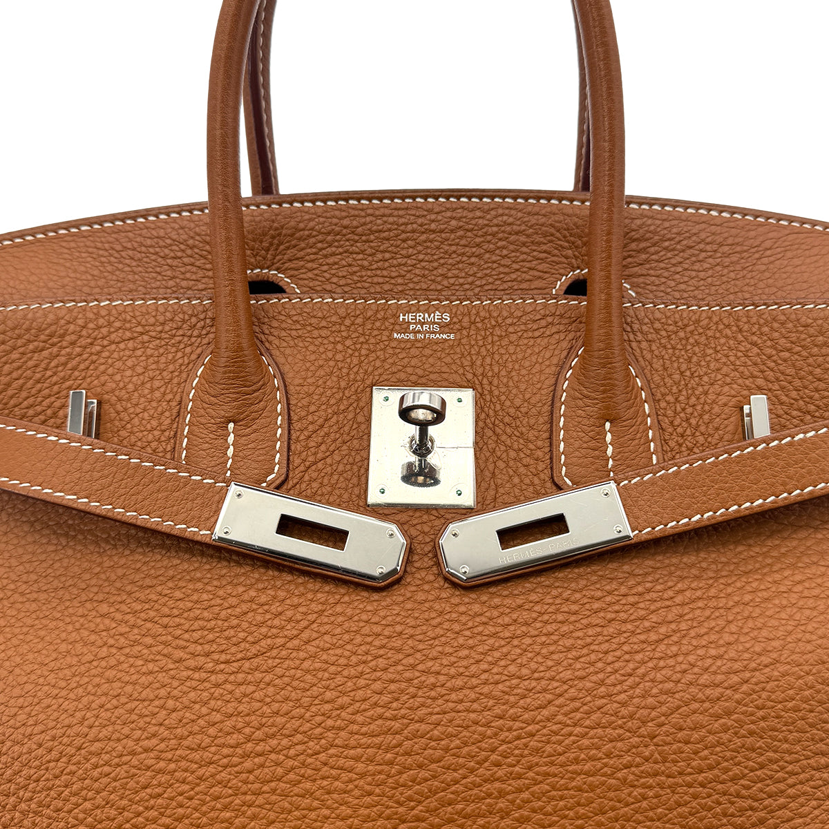 HERMES BIRKIN 30 GOLD TOGO HAND BAG □K GHW 90304919