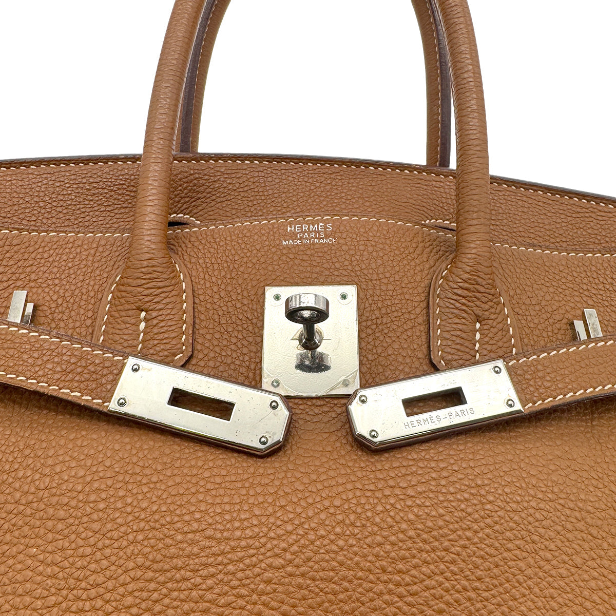 HERMES BIRKIN 30 GOLD TOGO HAND BAG □H PHW 90304920