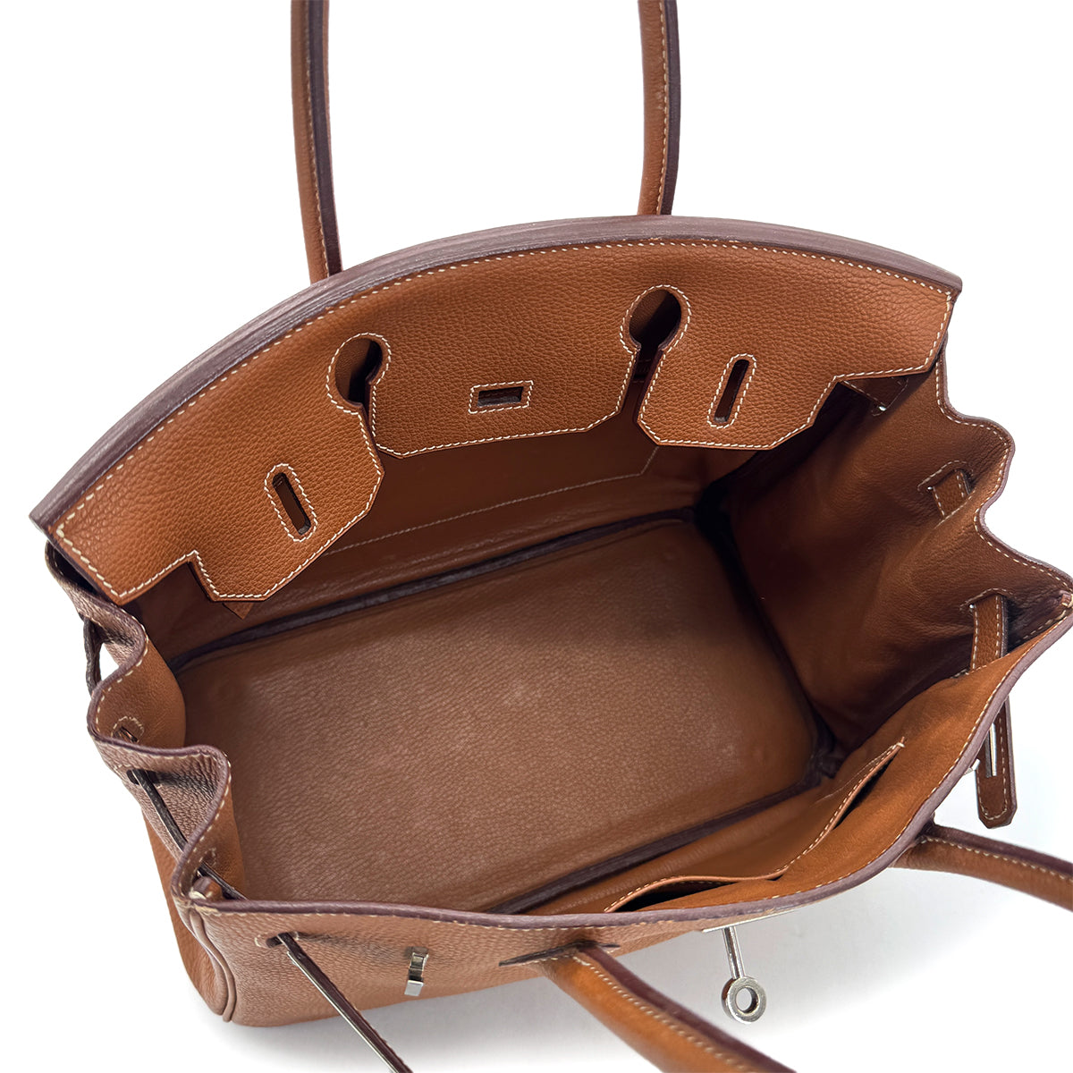 HERMES BIRKIN 30 GOLD TOGO HAND BAG □H PHW 90304920