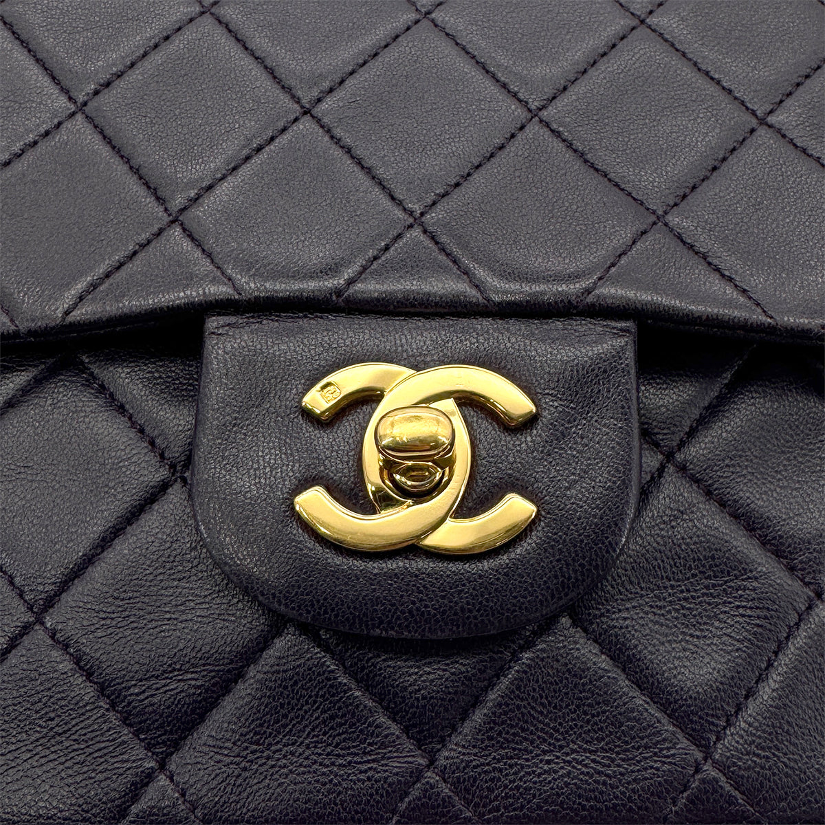 CHANEL VINTAGE CLASSIC FLAP SMALL CHAIN SHOULDER BAG PURPLE LAMB SKIN 90304982 - PURPOSE