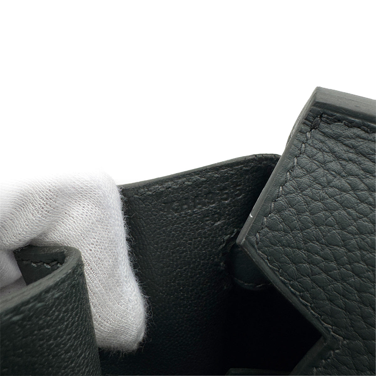 HERMES BIRKIN 25 VERT MANGROVE TOGO HAND BAG K PGHW 90305223