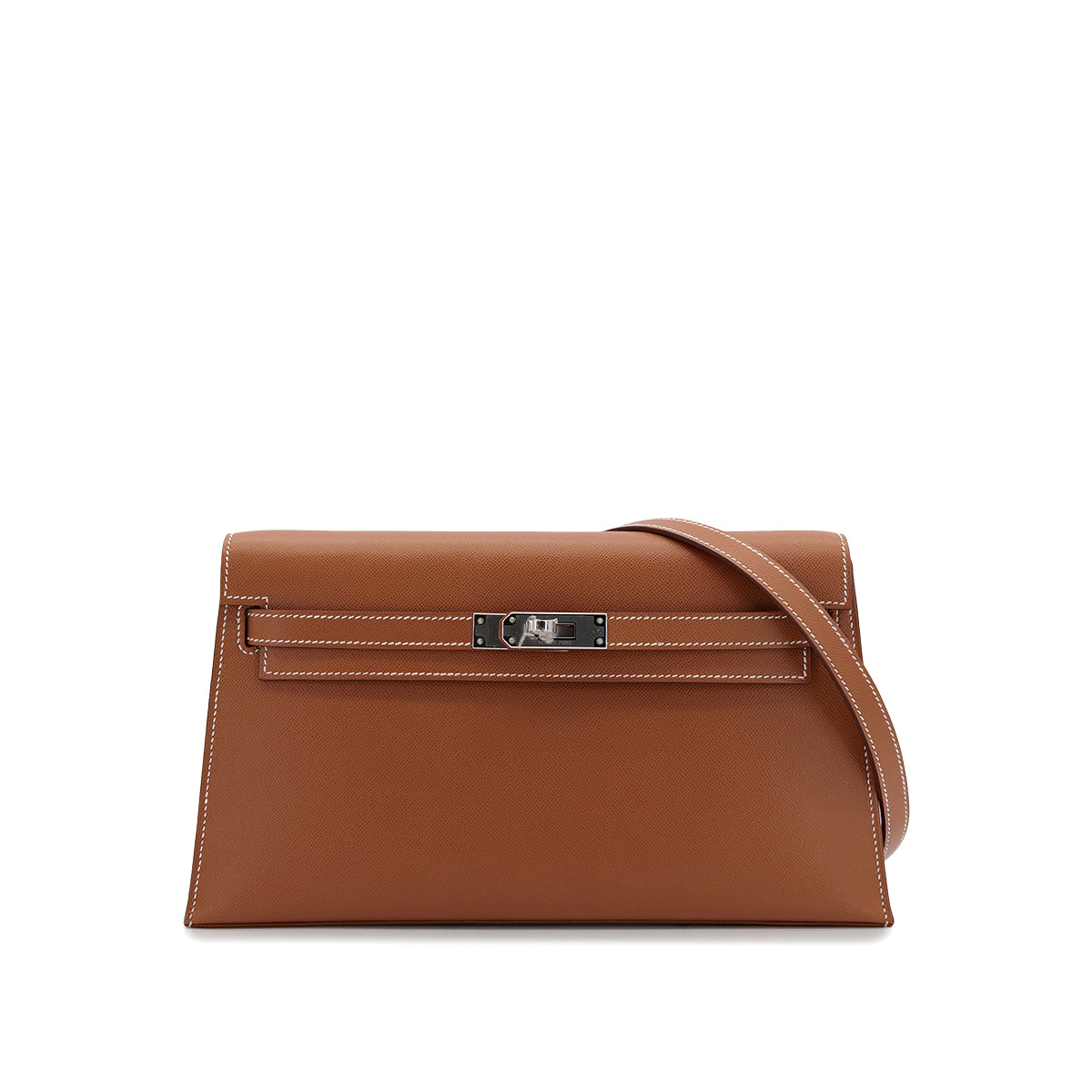 HERMES KELLY ELAN GOLD VEAU MADAME CLUTCH SHOULDER BAG W PHW 90305239 - PURPOSE