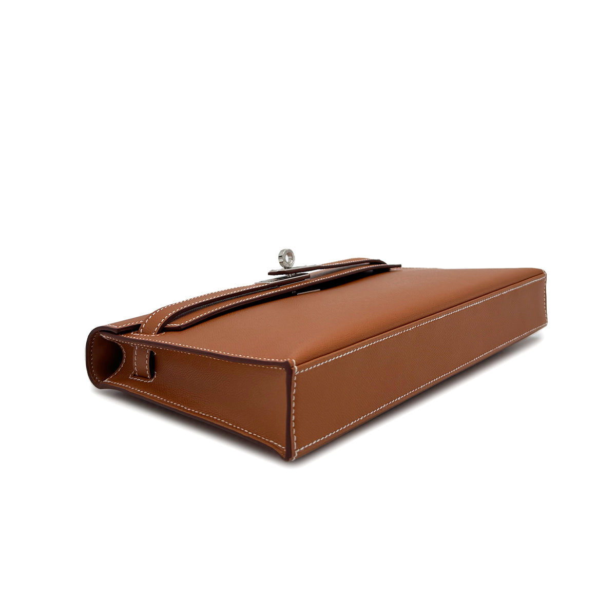 HERMES KELLY ELAN GOLD VEAU MADAME CLUTCH SHOULDER BAG W PHW 90305239 - PURPOSE