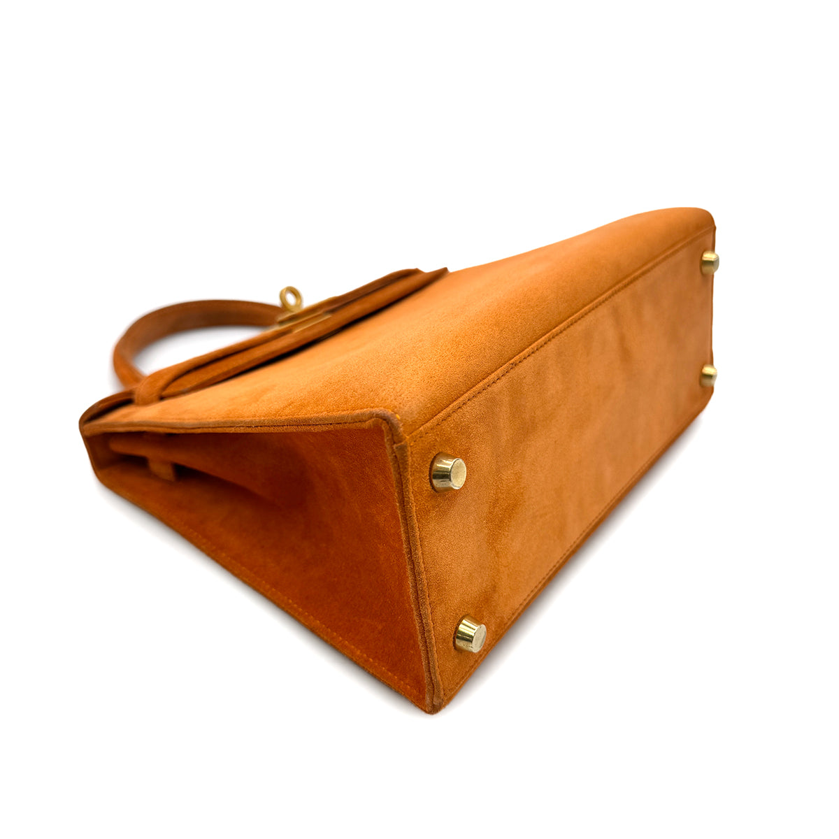 HERMES KELLY 25 SELLIER ORANGE DOBLIS HAND SHOULDER BAG □J GHW 90305470