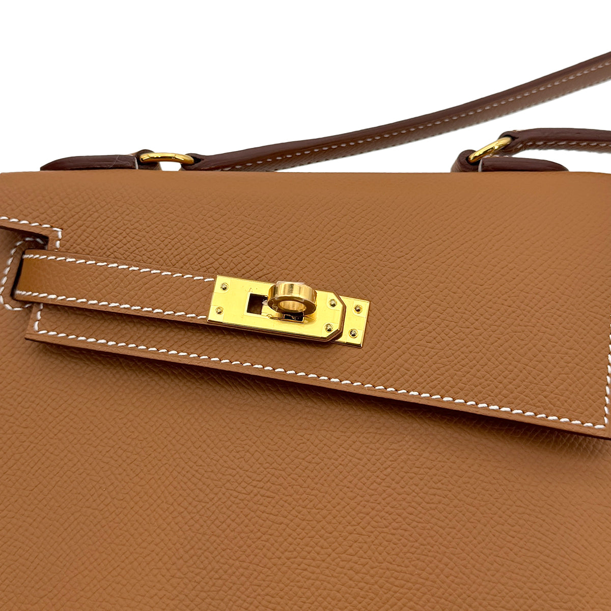 HERMES KELLY 20 SELLIER EN DESORDRE GOLD EPSOM SHOULDER BAG B GHW 90305997