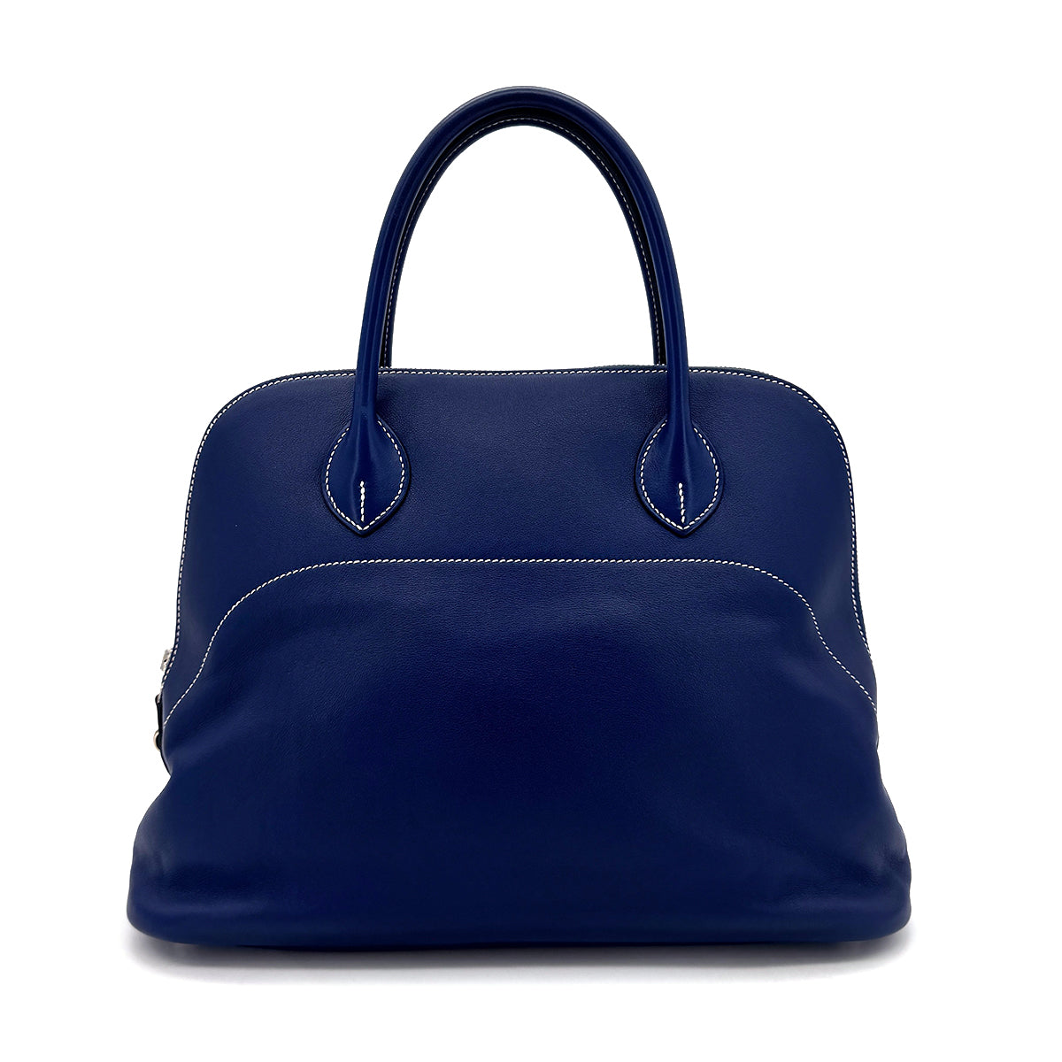HERMES BOLIDE RELAX 35 BLEU SAPHIR VEAU SIKKIM HAND BAG T SHW 90305998
