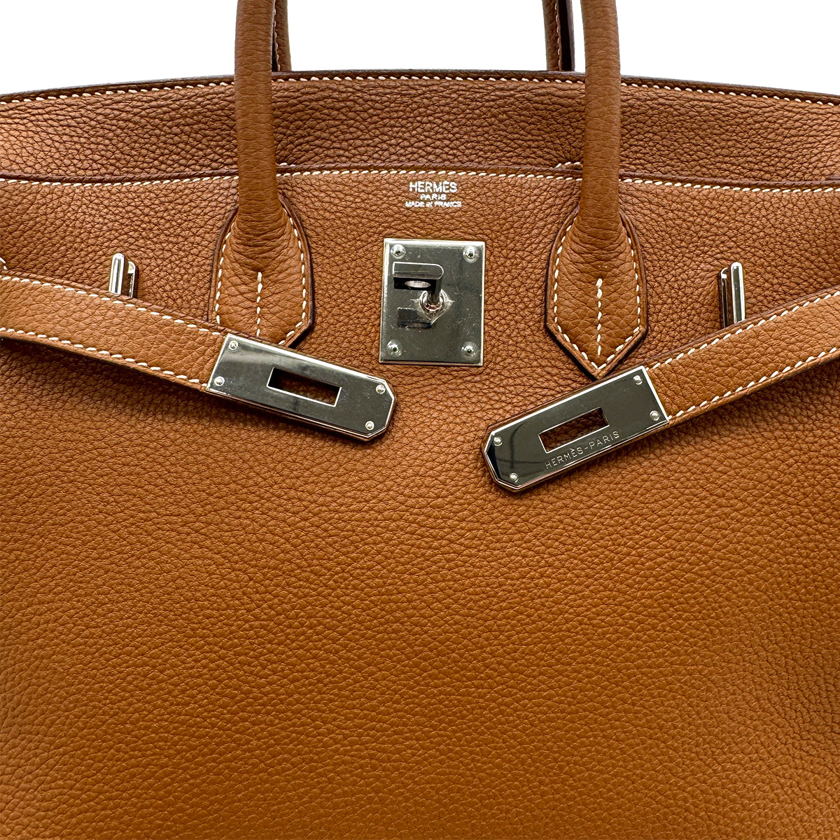 HERMES HAUT A COURROIES 28 GOLD TOGO HAND BAG □I PHW 90306278