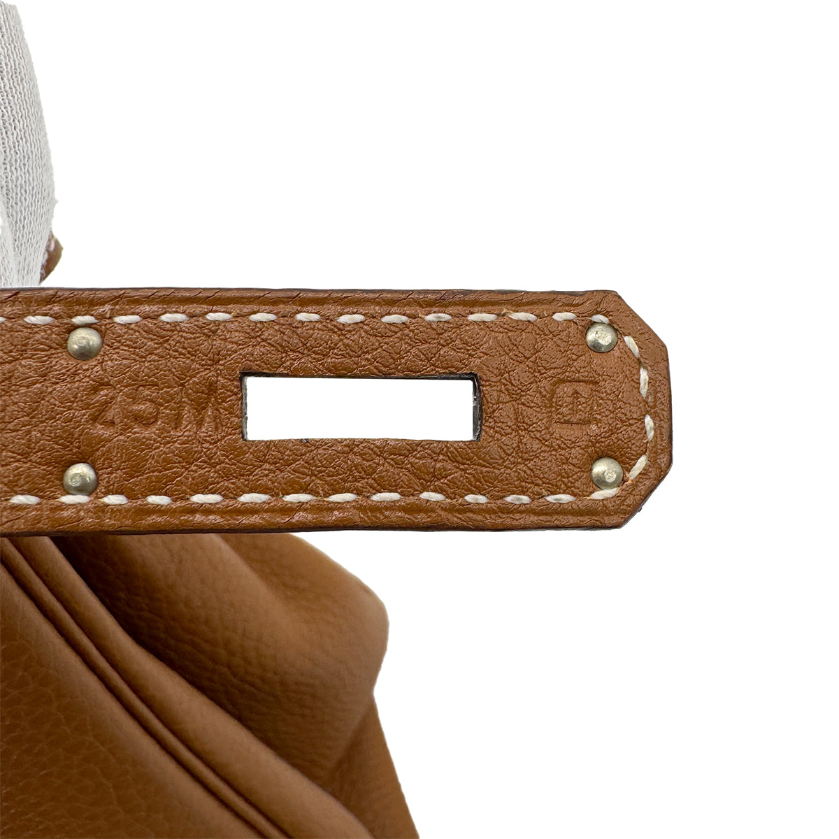 HERMES HAUT A COURROIES 28 GOLD TOGO HAND BAG □I PHW 90306278