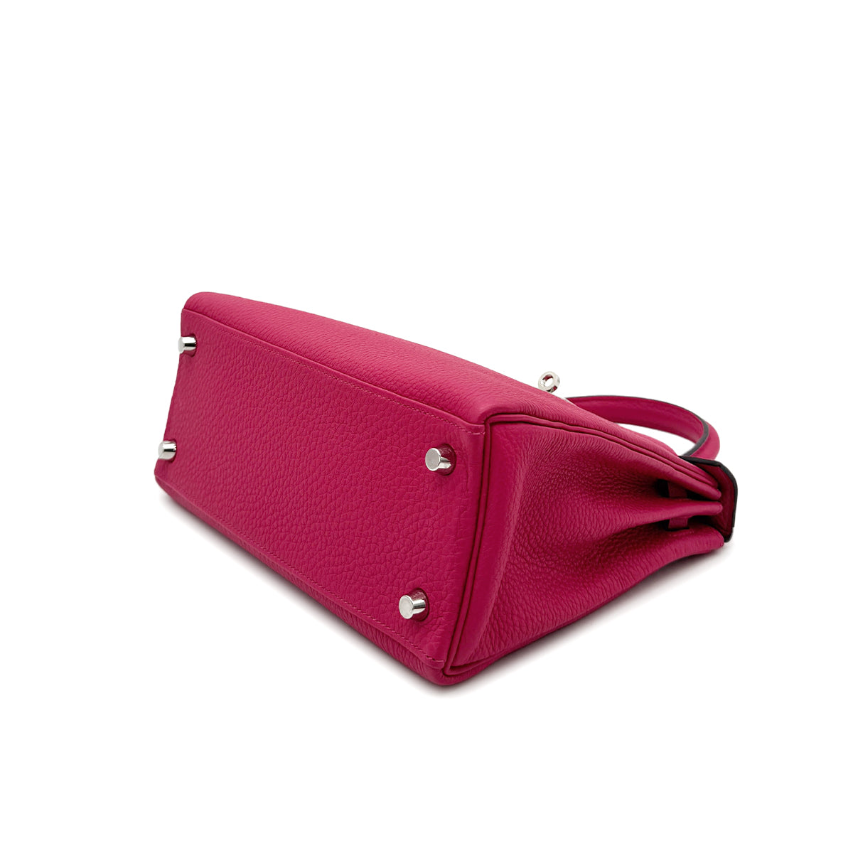 HERMES KELLY 25 RETOURNE FRANBOISE TOGO HAND SHOULDER BAG B PHW 90306281