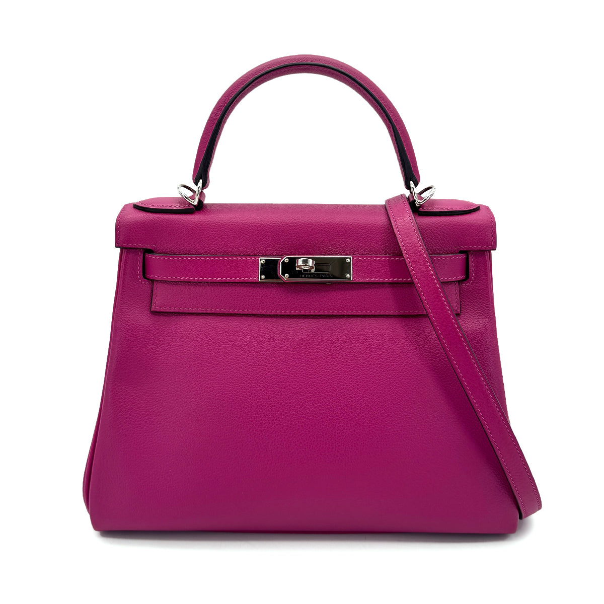 HERMES KELLY 28 SELLIER TAURILLON NOBILLO ROSE PURPLE A 90306285