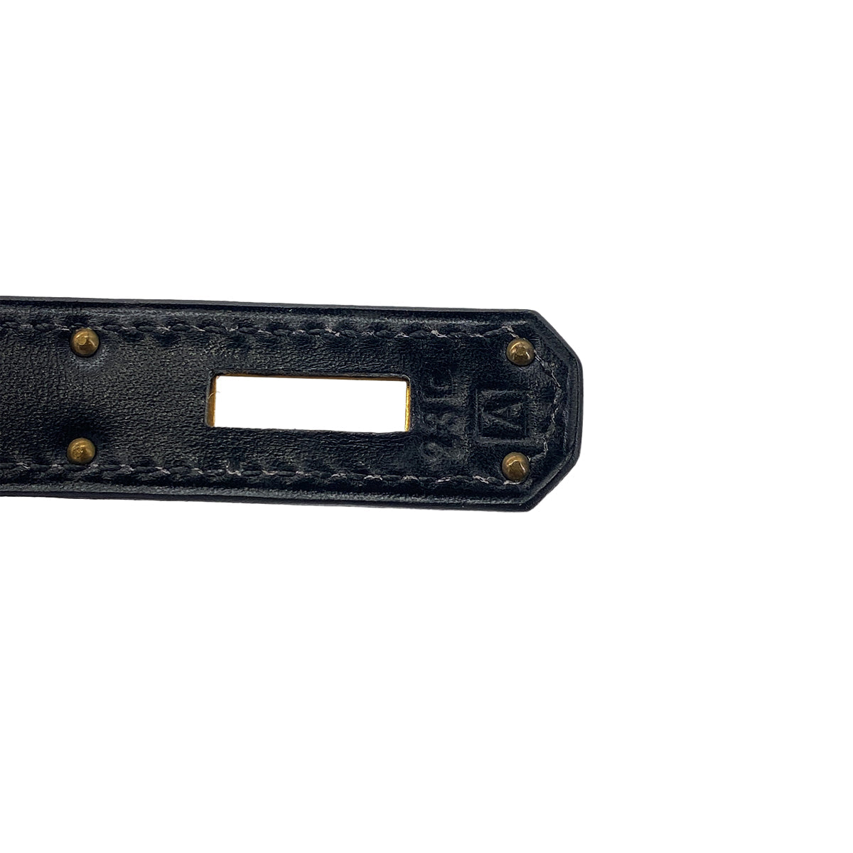 HERMES KELLY 28 SELLIER BLACK BOXCALF HAND SHOULDER BAG □A GHW 90306340