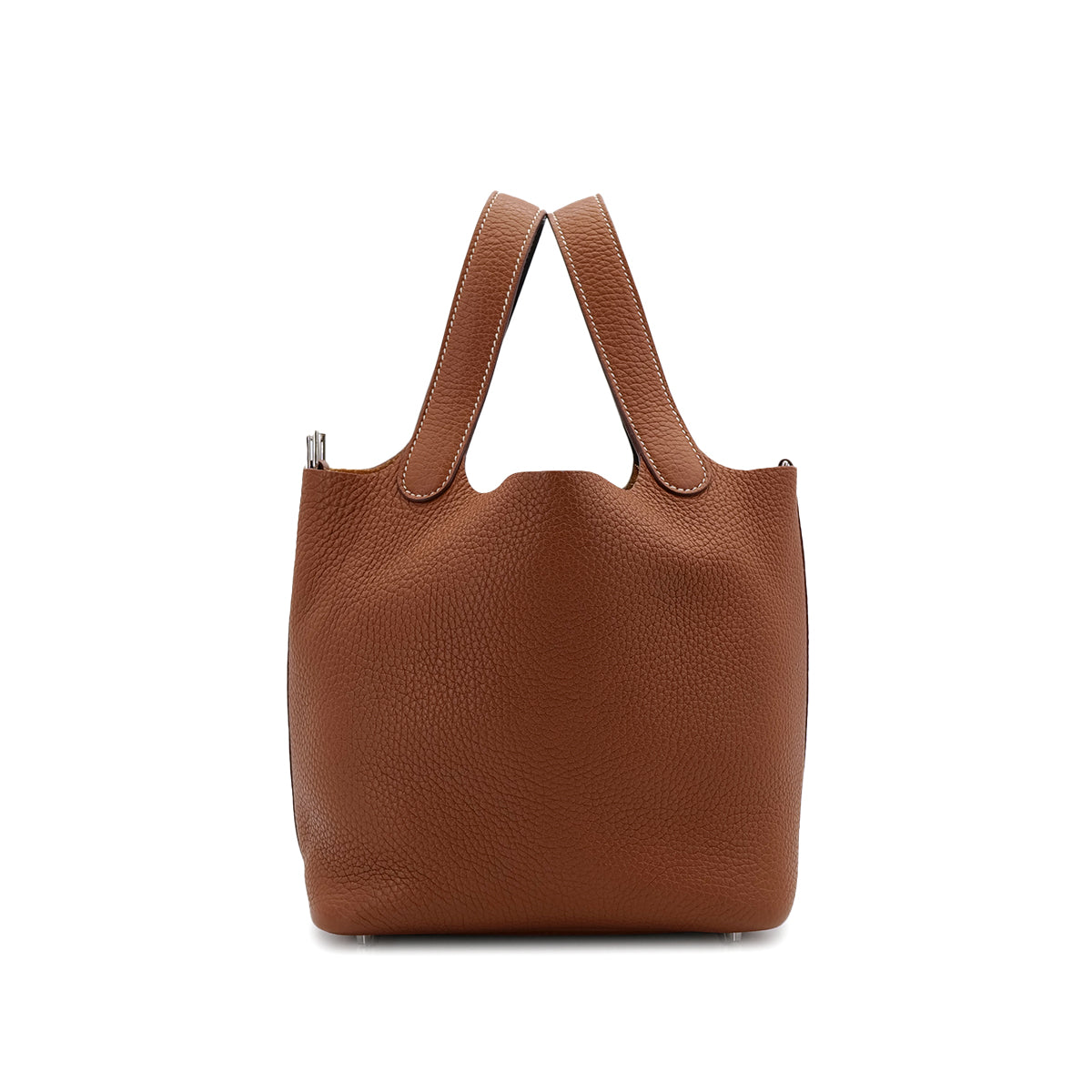 HERMES PICOTIN LOCK PM ECLAT GOLD EBENE TAURILLON CLEMENCE HAND BAG Z PHW 90306852