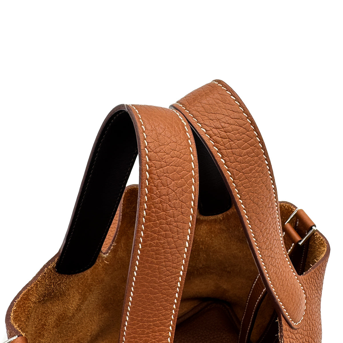 HERMES PICOTIN LOCK PM ECLAT GOLD EBENE TAURILLON CLEMENCE HAND BAG Z PHW 90306852