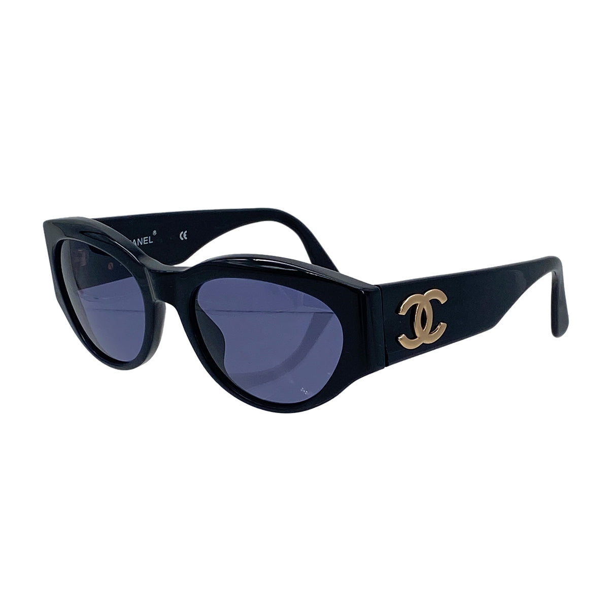 CHANEL VINTAGE SUNGLASSES COCOMARK BLACK EYEWEAR 90306880