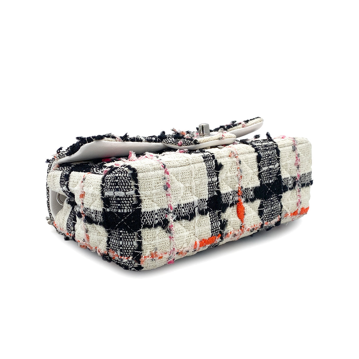 CHANEL MINI MATELASSE 20 CHAIN SHOULDER BAG MULTICOLOR TWEED 90307017