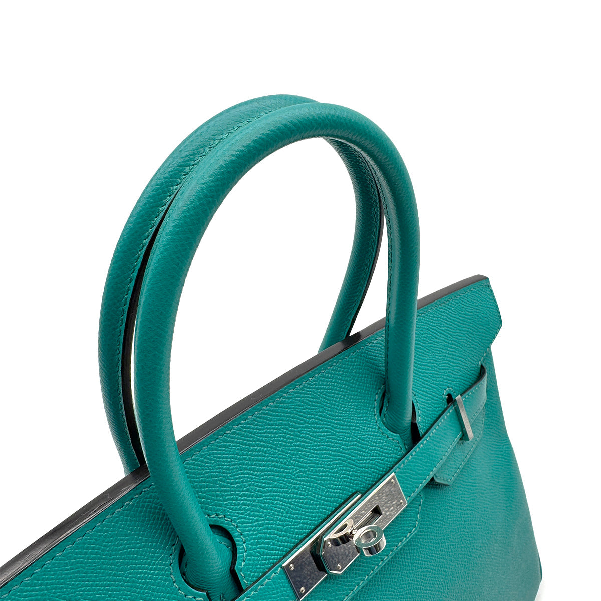 HERMES BIRKIN 30 BLUE PAON VEAU EPSOM HAND BAG X PHW 90307207
