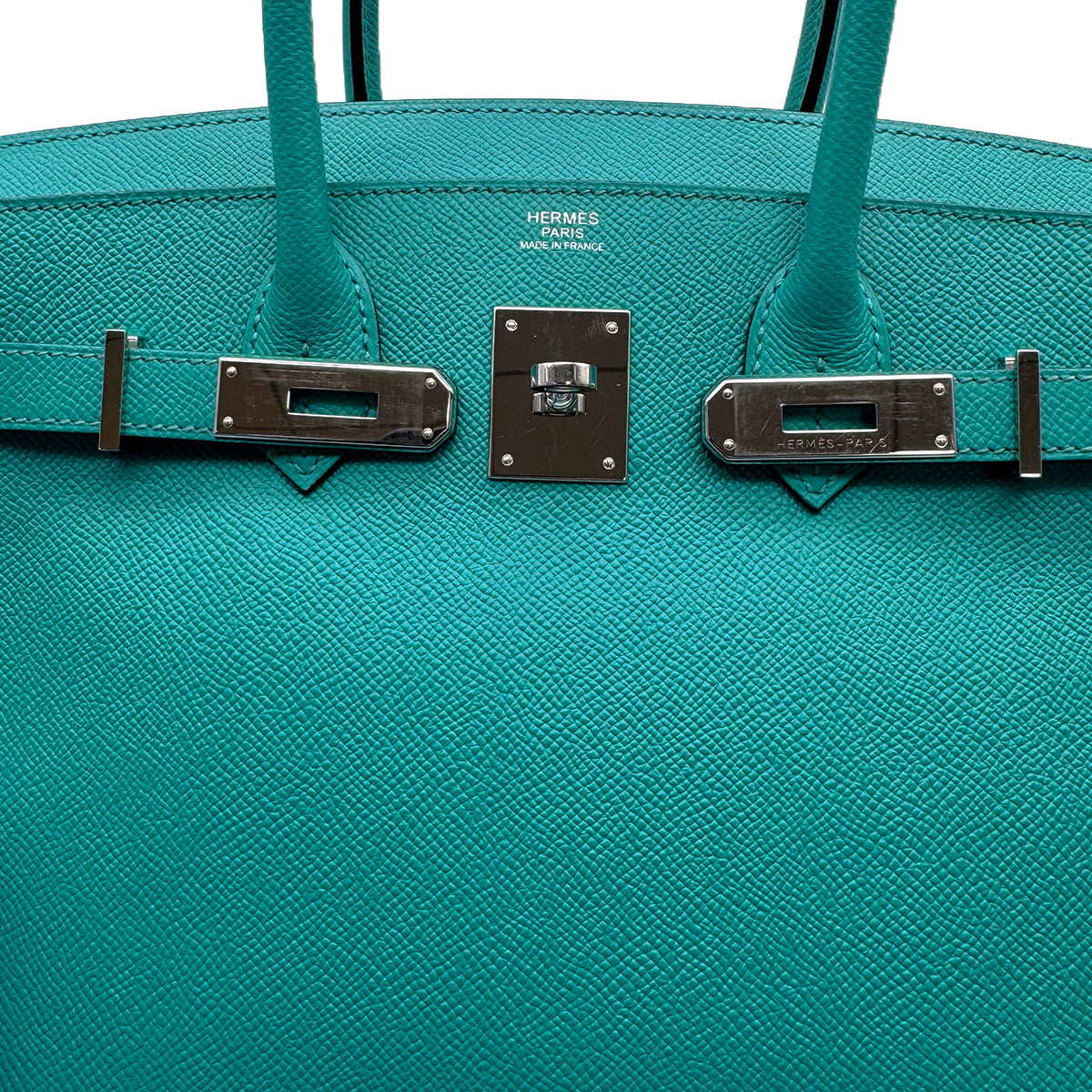 HERMES BIRKIN 30 BLUE PAON VEAU EPSOM HAND BAG X PHW 90307207