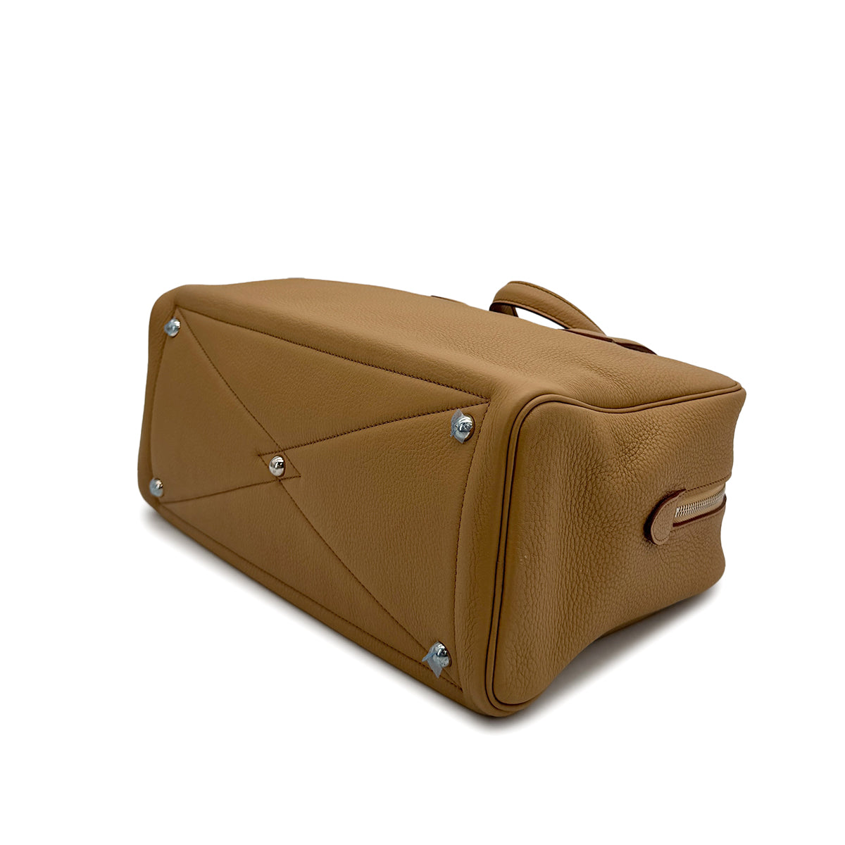 HERMES VICTORIA 35 TABAC CAMEL TAURILLON CLEMENCE HAND BAG □L PHW 90307381