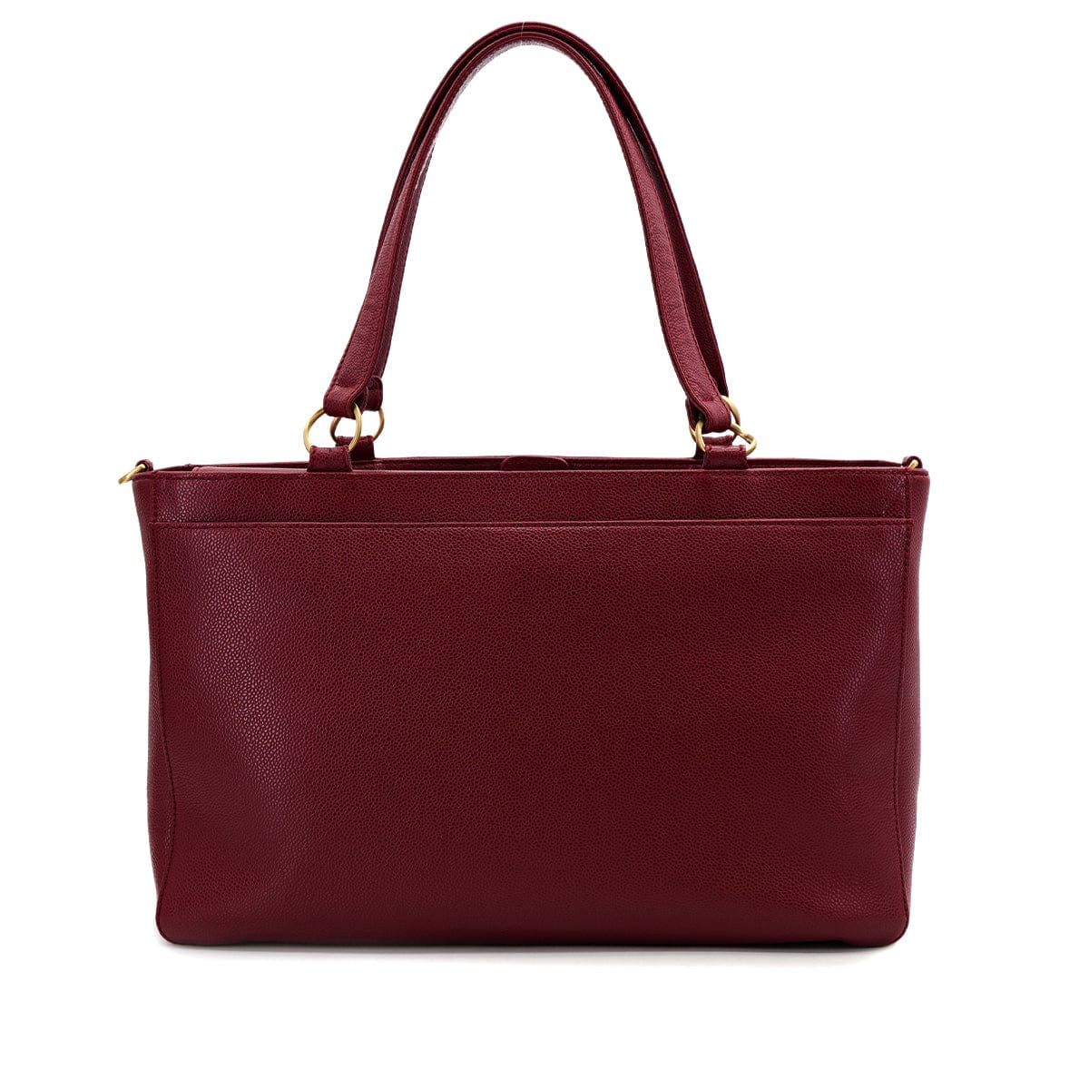 CHANEL VINTAGE COCOMARK TOTE SHOULDER BAG RED CAVIAR SKIN 90307804