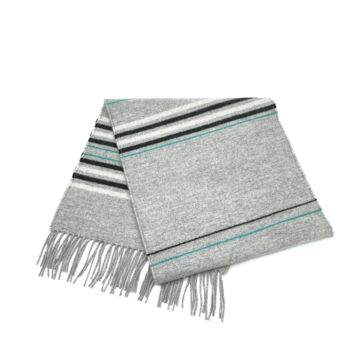 HERMES ROCABAR WINTER SCARF GRIS CHINE CASHMERE ACCESSORY 90309827 - PURPOSE