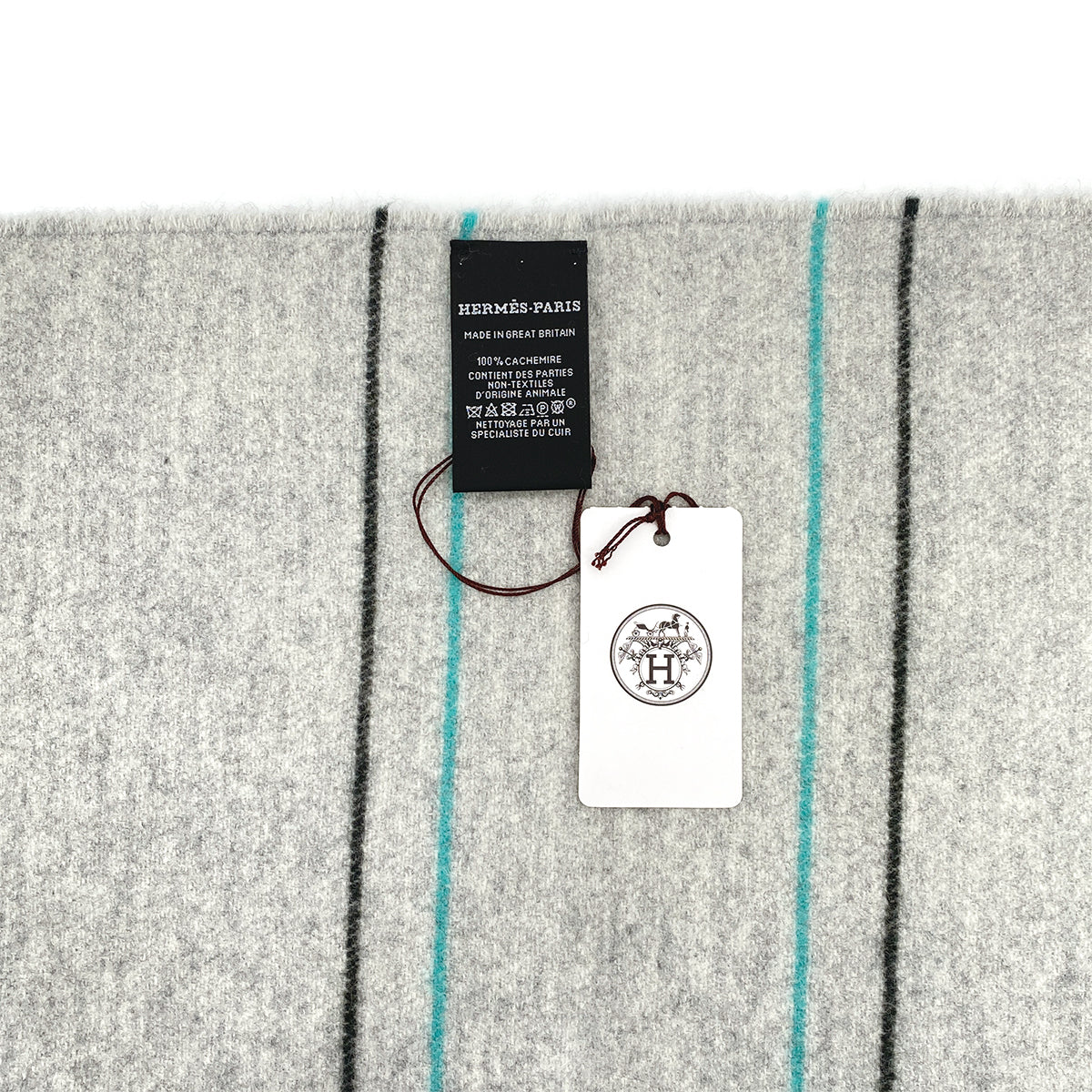 HERMES ROCABAR WINTER SCARF GRIS CHINE CASHMERE ACCESSORY 90309827 - PURPOSE