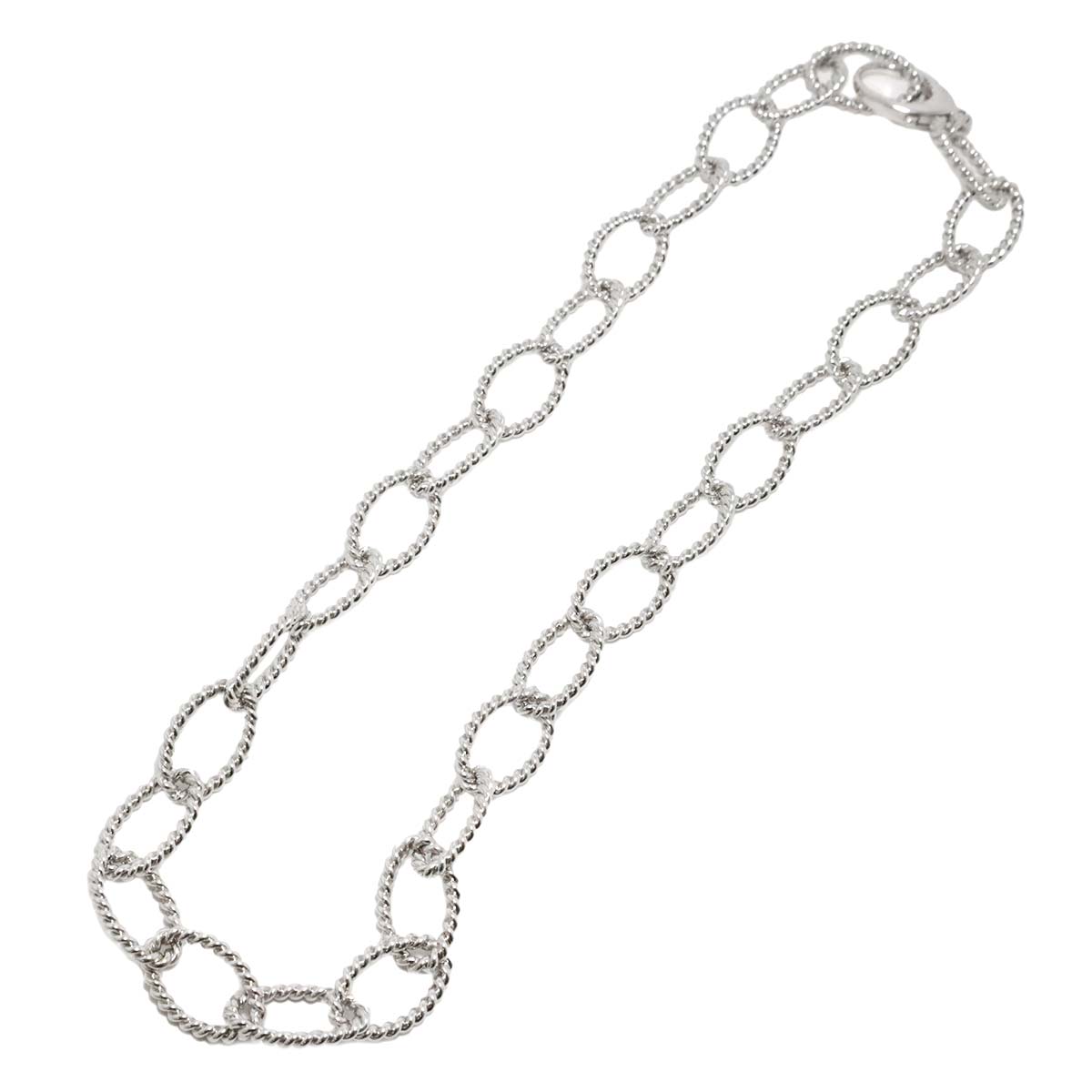 TIFFANY&Co. Twist Chain Necklace 45cm SV 925 Silver Necklace Tiffany 90311467