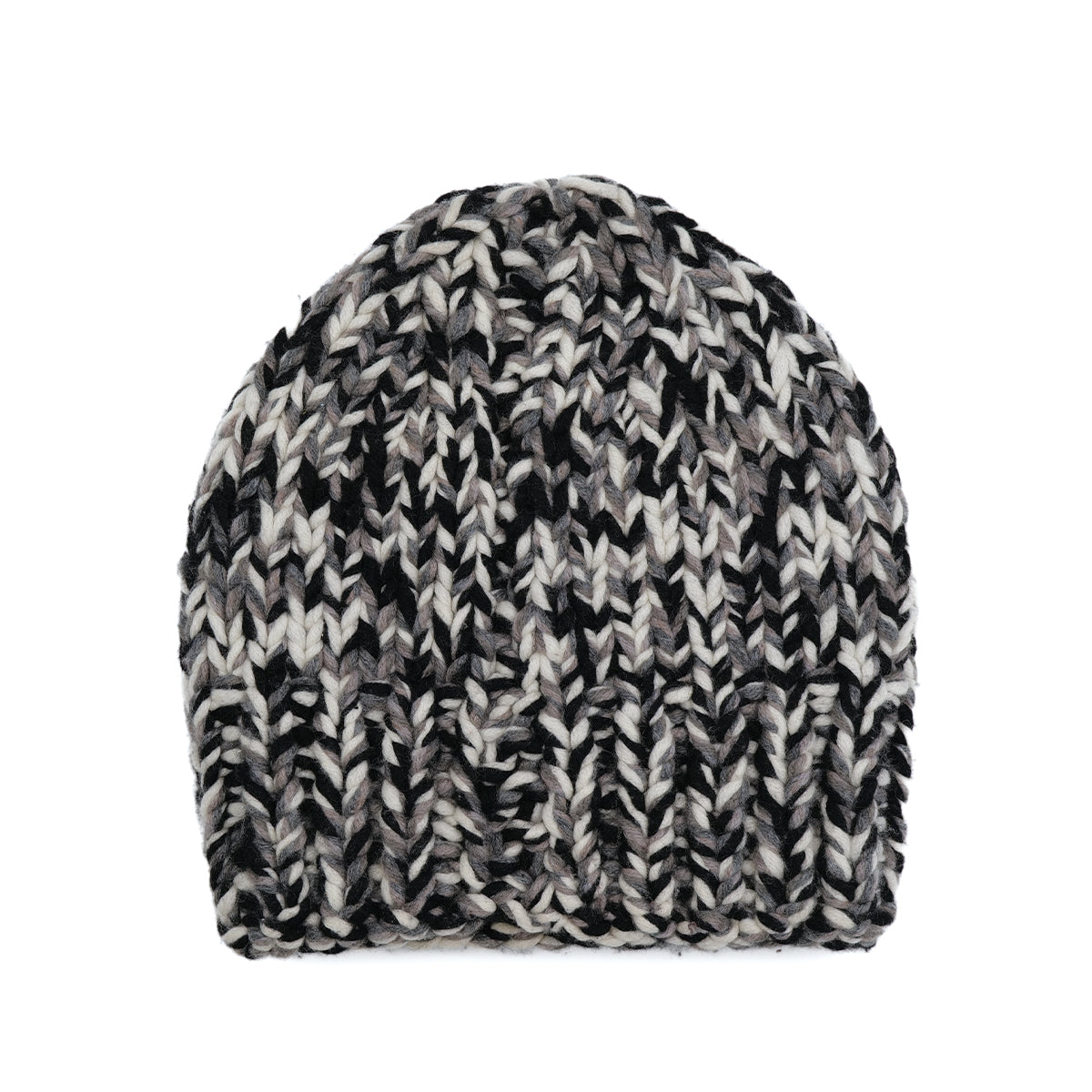 CHANEL KNIT HAT COCOMARK BLACK WHITE M RTW 90314405