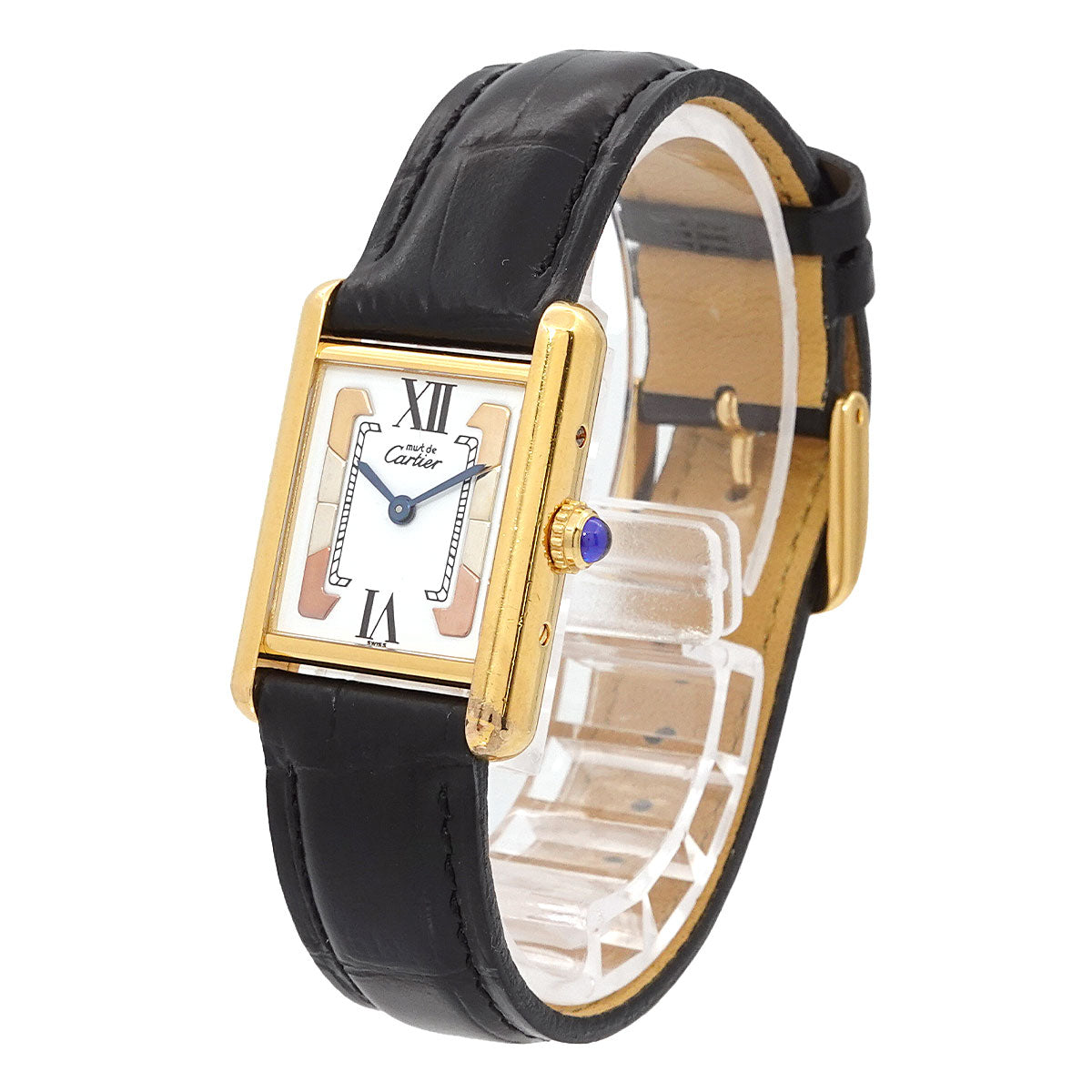 Cartier Must Tank SM Vermeil W1006354 Vintage Women's Watch White SV925 Quartz Watch Cartier Must Tank 90315901