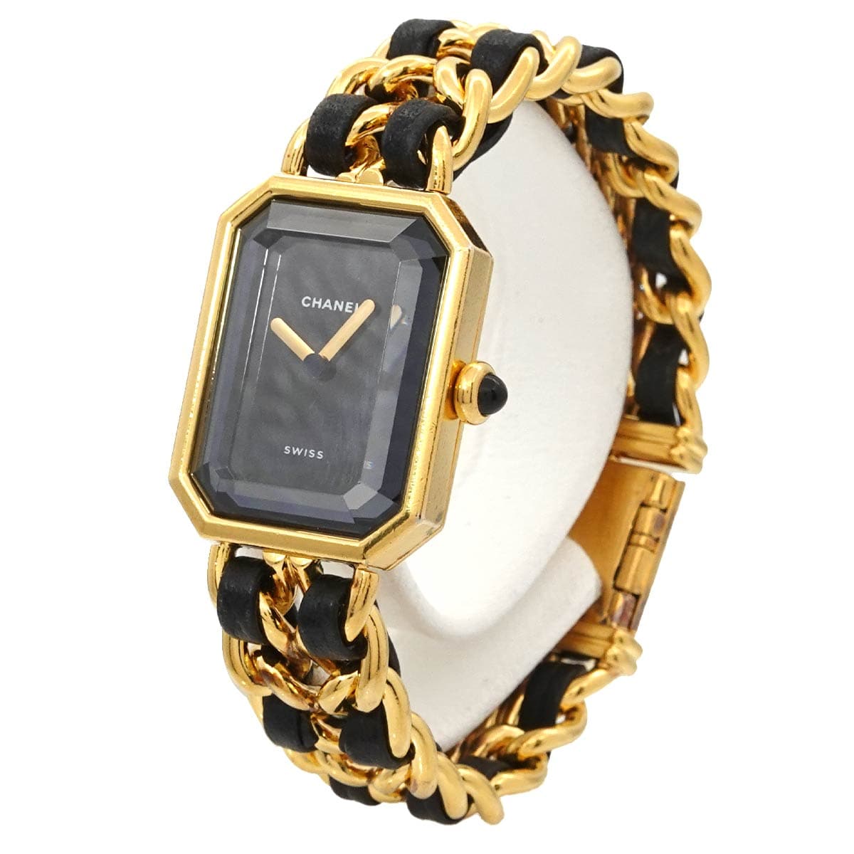 CHANEL CHANEL Premiere S size H0001 Vintage Women's Watch Black Gold Quartz Watch Premiere Chanel 90316866
