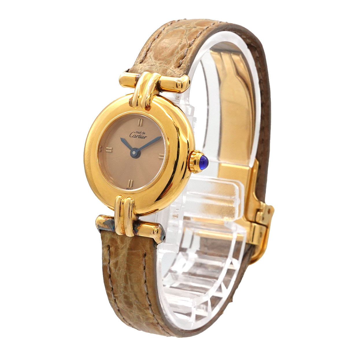 Cartier Must de Colisee Vermeil W1008554 Vintage Ladies Watch Gold SV925 Quartz Watch Must de Colisee Cartier 90317077