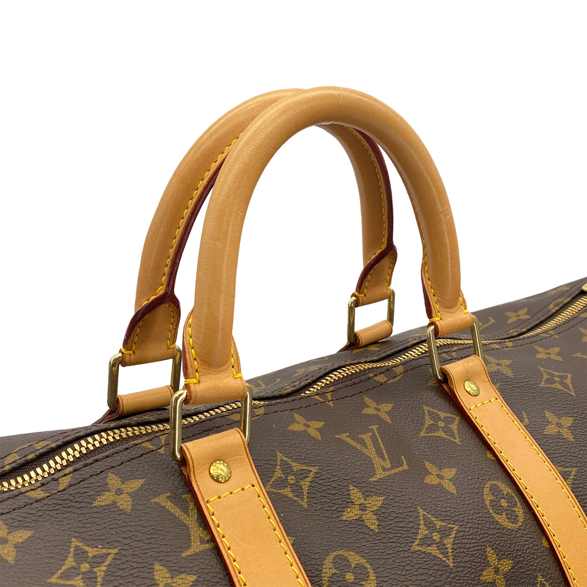 LOUIS VUITTON MONOGRAM KEEPALL 55 LUGGAGE BROWN M41424 90318284