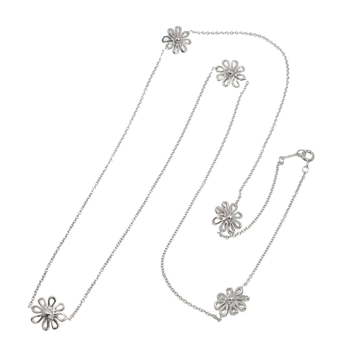 TIFFANY&Co. Daisy Flower Necklace, 69cm, Sterling Silver (SV 925), Tiffany & Co. 90322010
