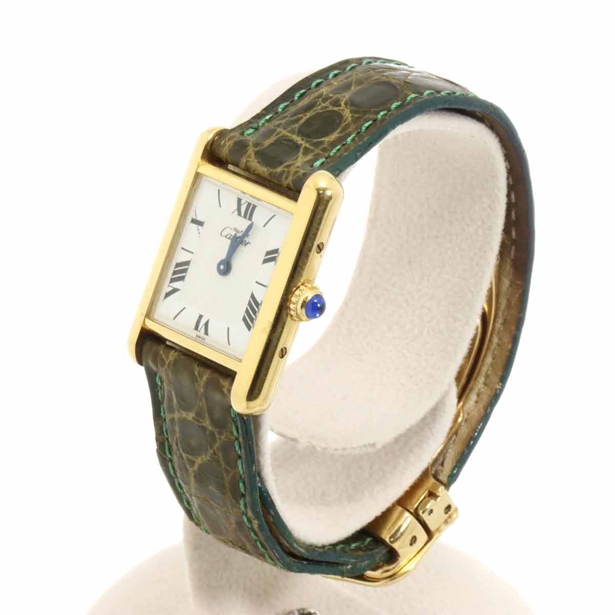 Cartier Must Tank Vermeil W1009654 SV925 Women's Watch White Quartz Watch Must Tank Cartier 90324886