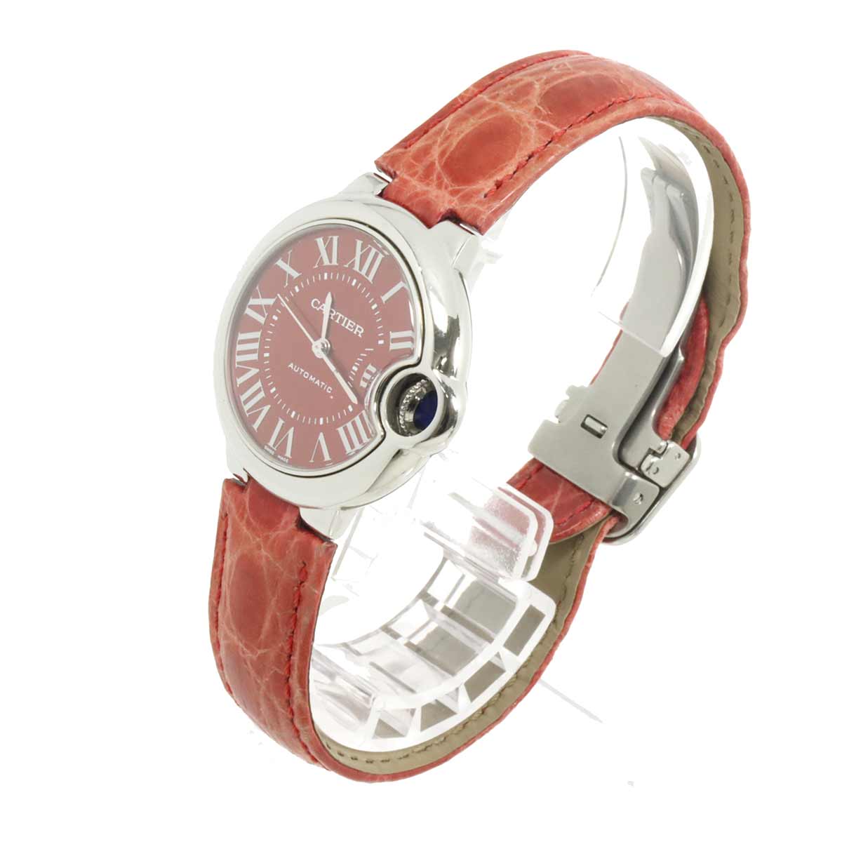 Cartier Ballon Bleu 33mm WSBB0022 Women's Watch, Red, Automatic, Cartier 90327773