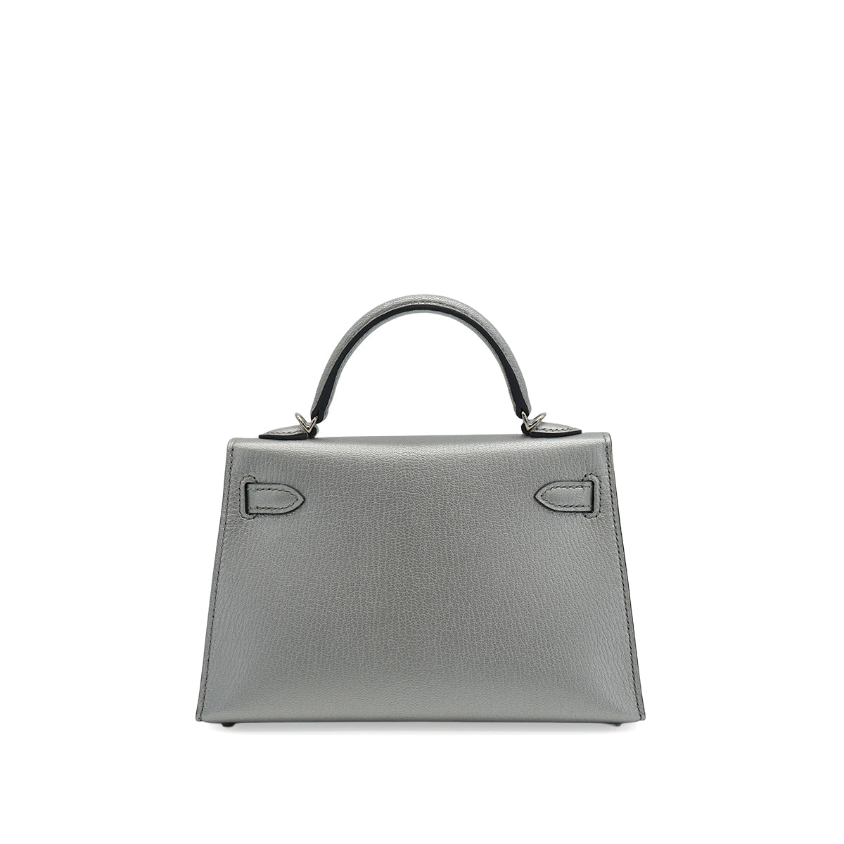 HERMES KELLY MINI 2 ARGENT CHEVRE CHAMKILA HAND SHOULDER BAG 2026 G STAMP PALLADIUM HARDWARE 90342998