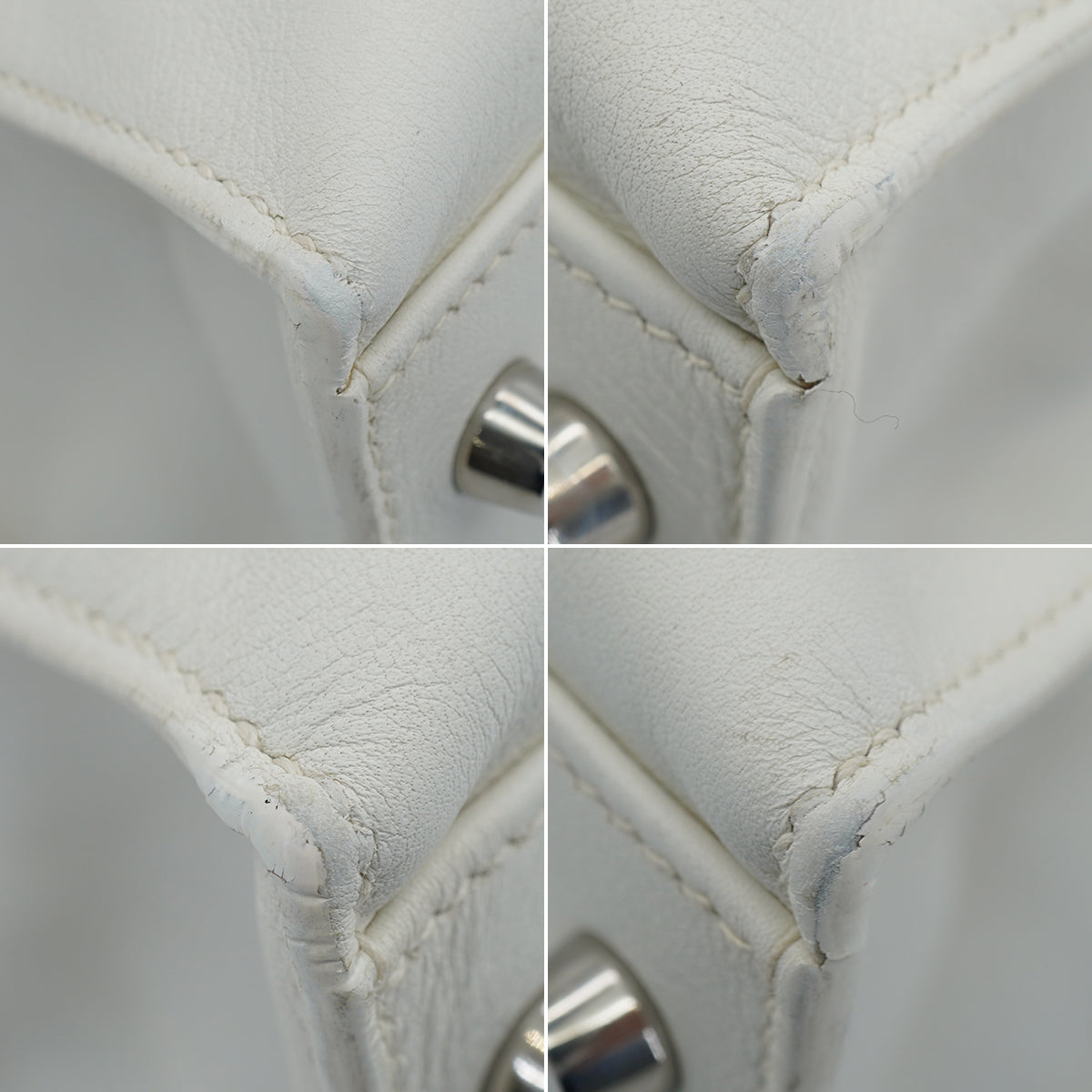 HERMES KELLY FLAT 35 WHITE VEAU SWIFT HAND SHOULDER BAG 2007 SQUARE K STAMP PALLADIUM HARDWARE 90345061