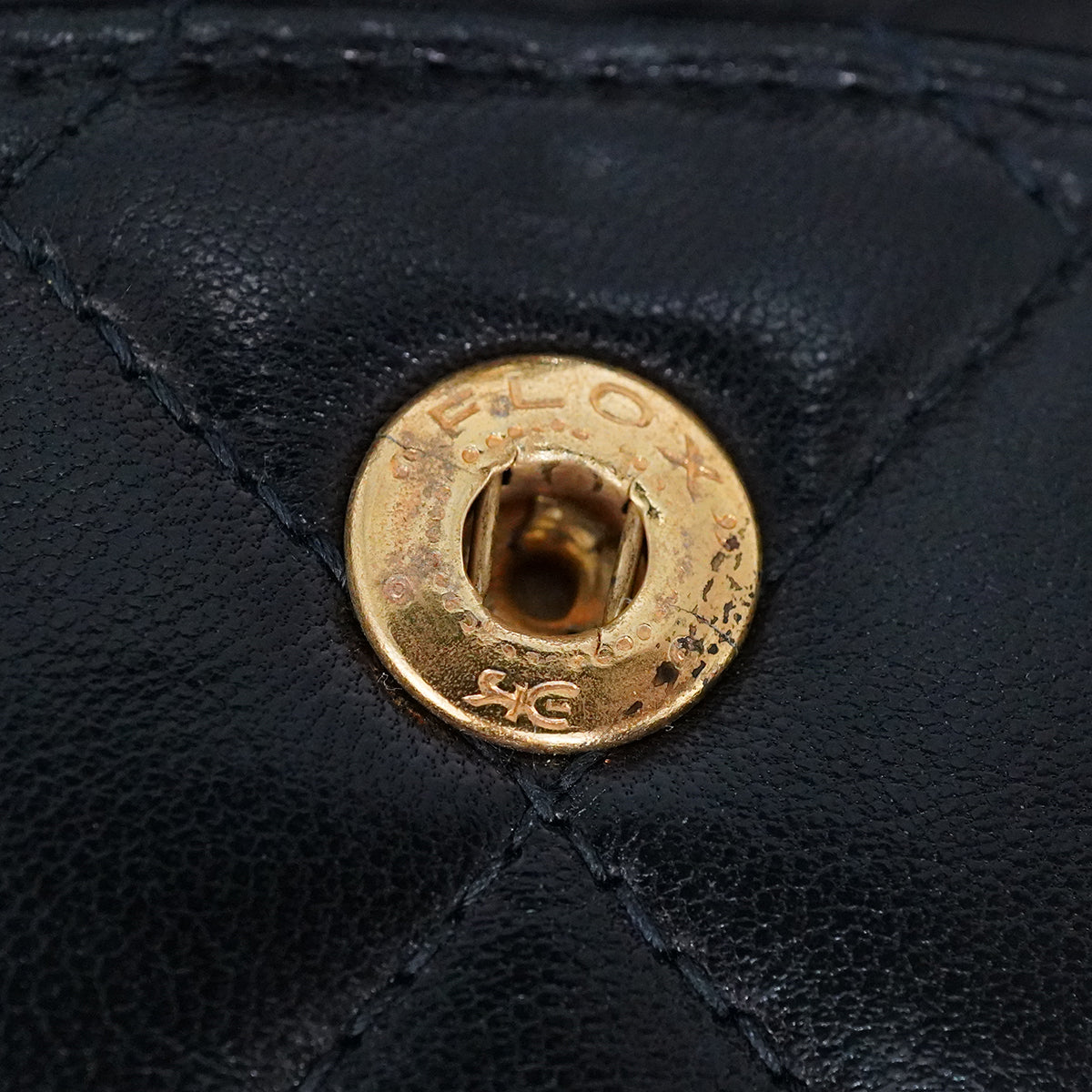 VINTAGE CHANEL CLASSIC FLAP SMALL CHAIN SHOULDER BAG BLACK LAMB SKIN GOLD HARDWARE 90345072