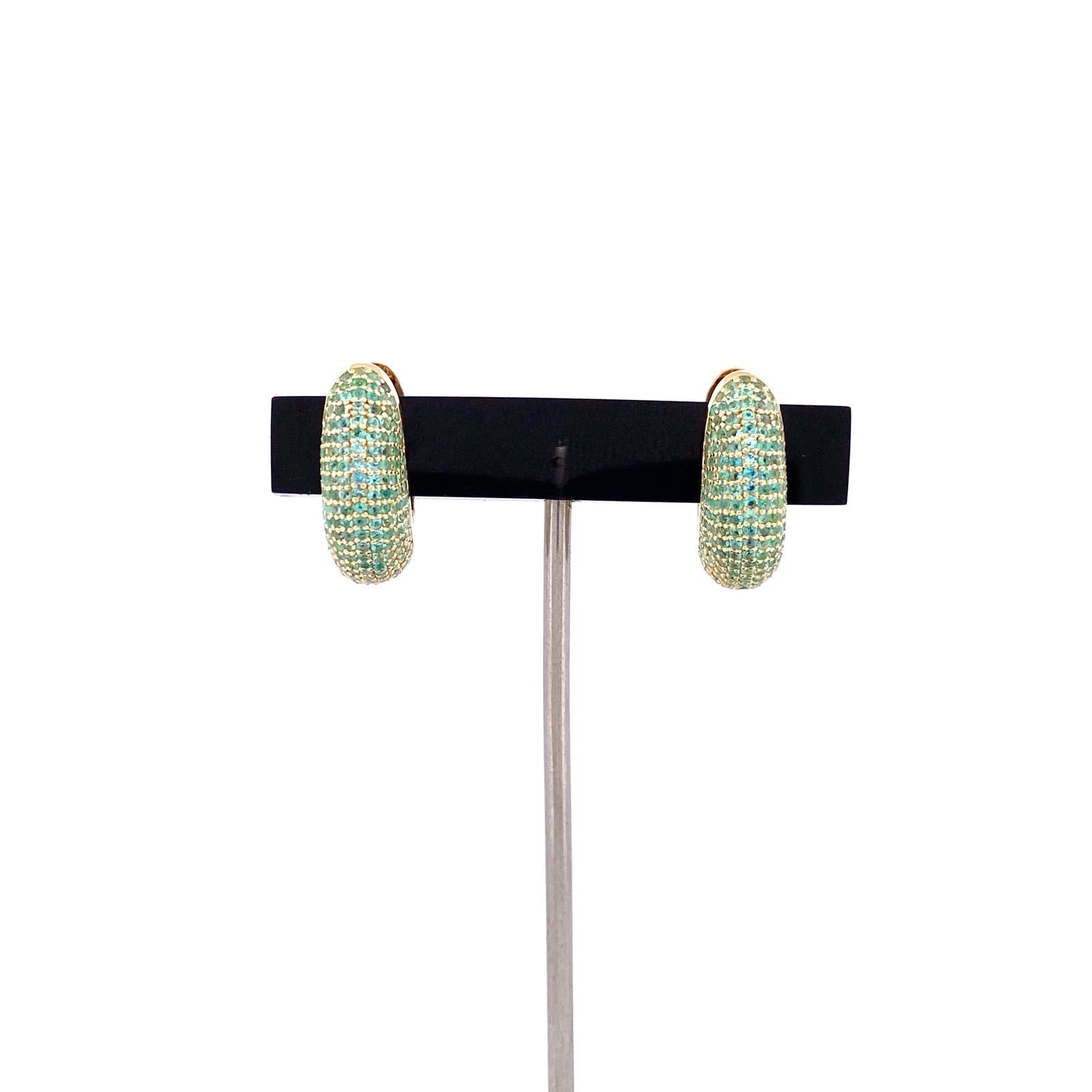 2.28ct paraiba Earrings YG DXBCS1481