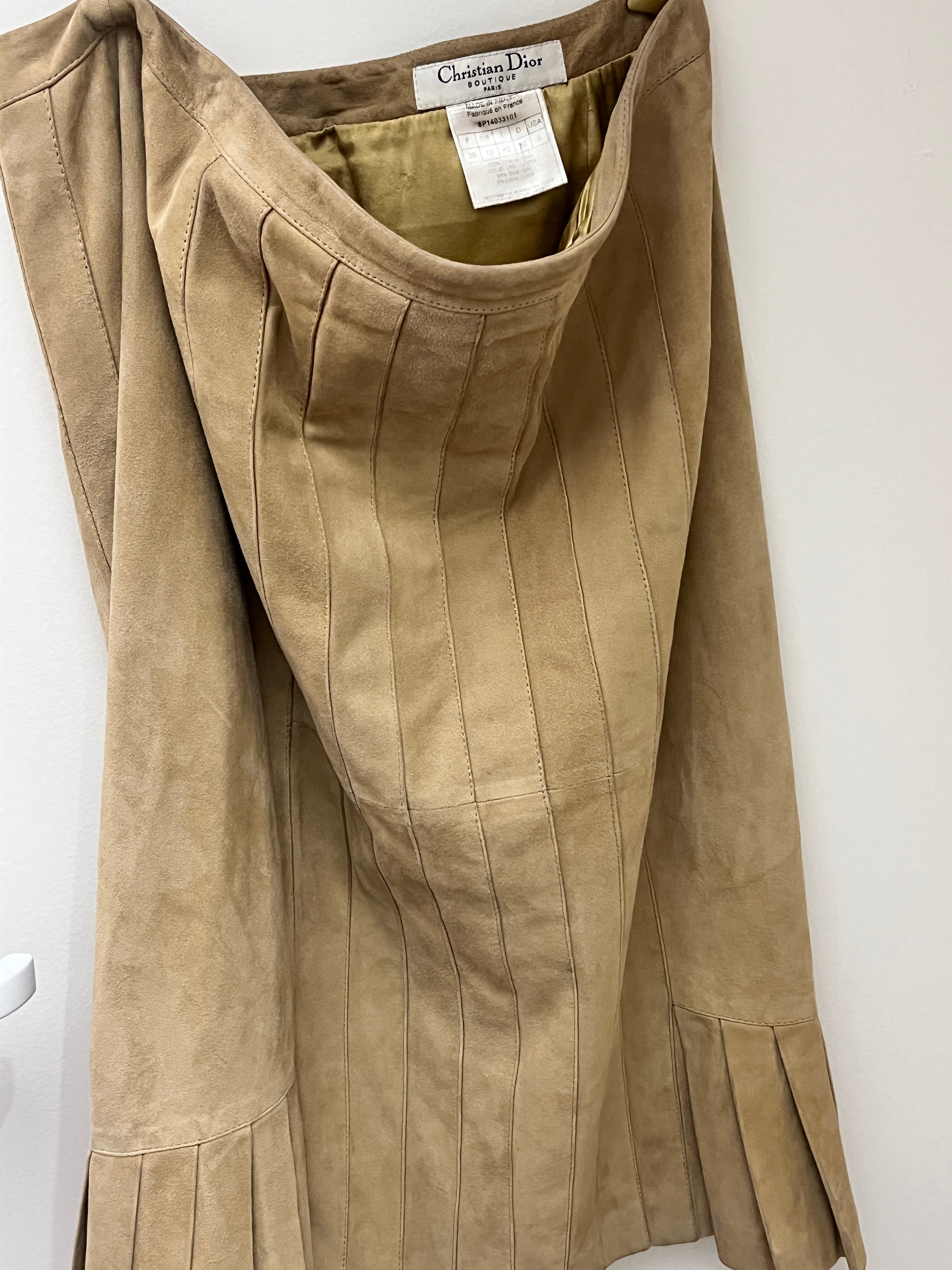 Dior by galliano suede eskirt AKC1267