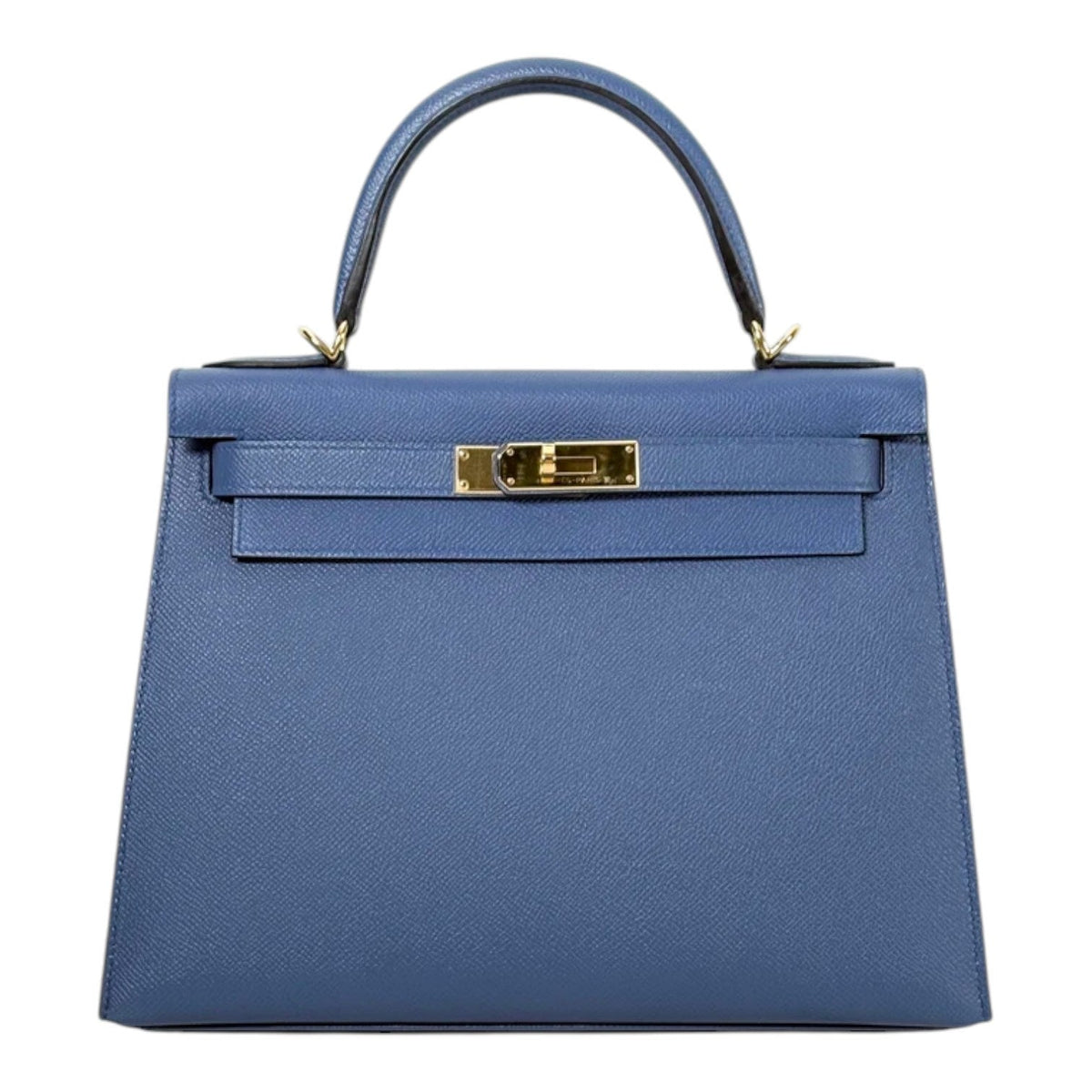 Hermes Kelly 28cm in Blue Epsom Bag with GHW