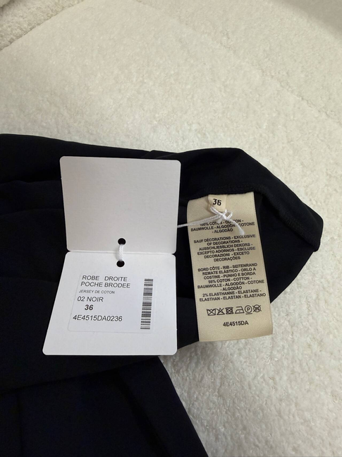 Hermès Pocket T-Shirt Dress - Black