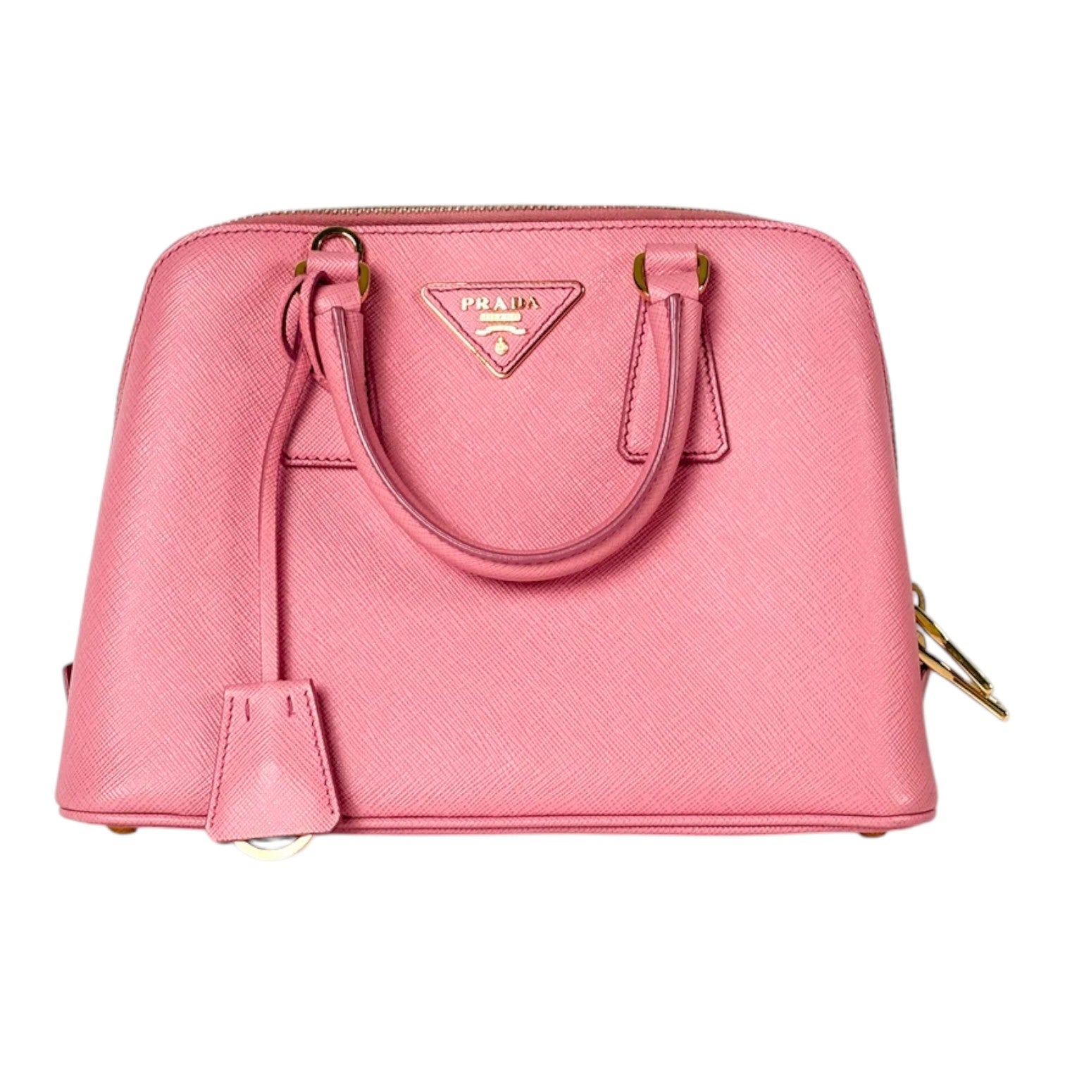 Prada Pink Saffiano Top Handle & Crossbody Bag