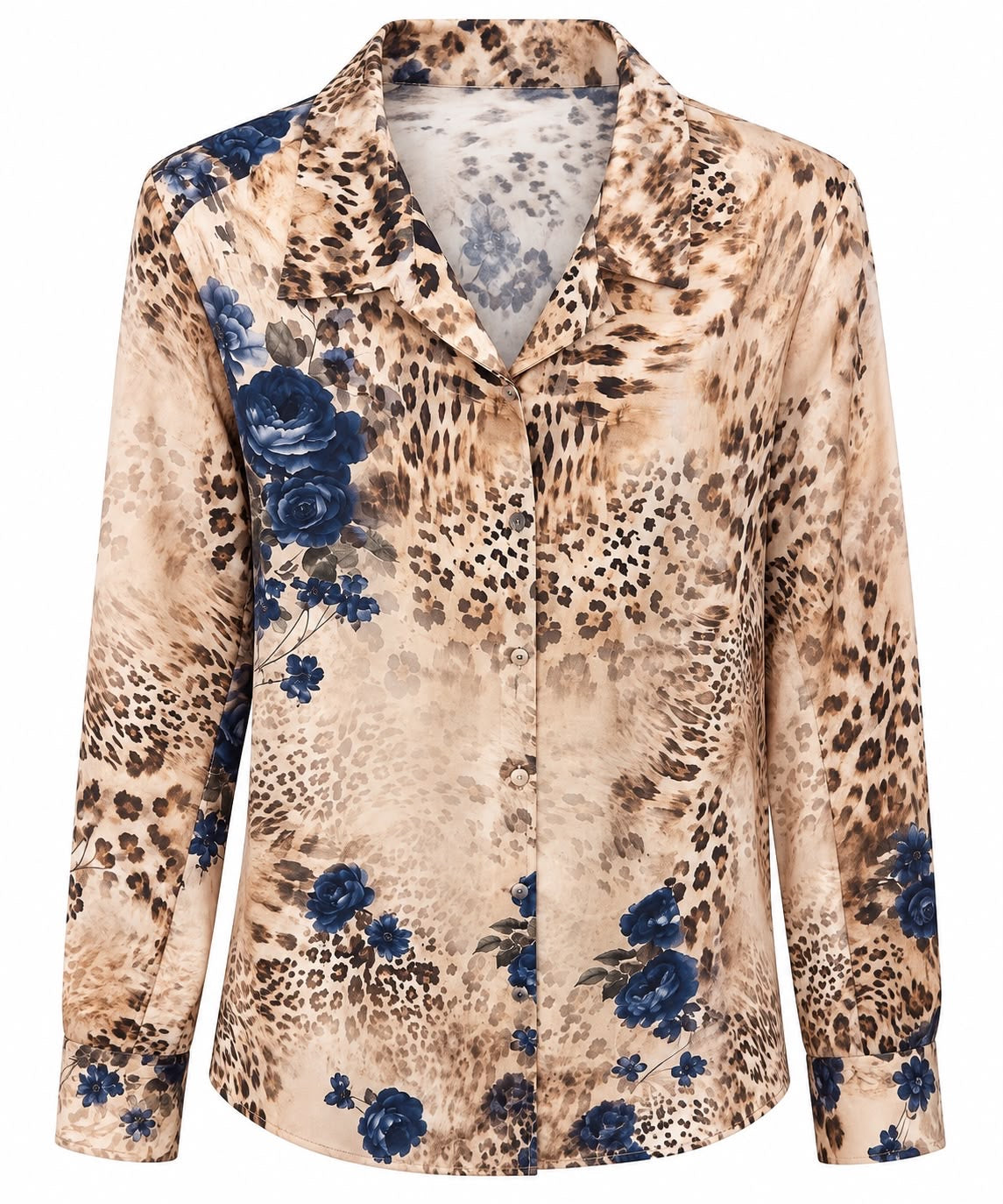 SHIRT KAREN LEO ROSES NAVY PLACEMENT MCL13427