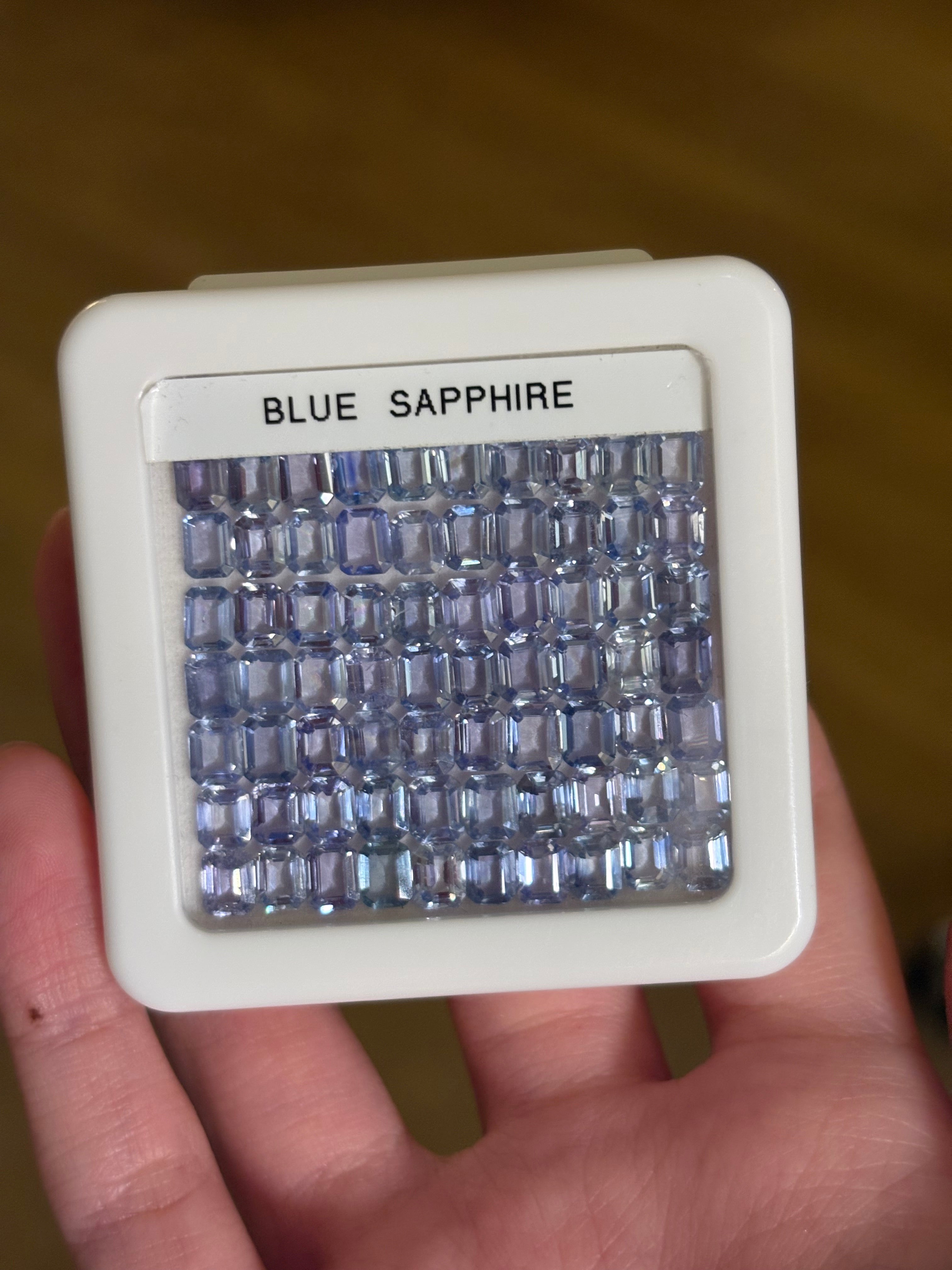 35.55ct Pastel Blue Sapphire Lot Calibrated 5x4mm (70pcs) DXBCD1243