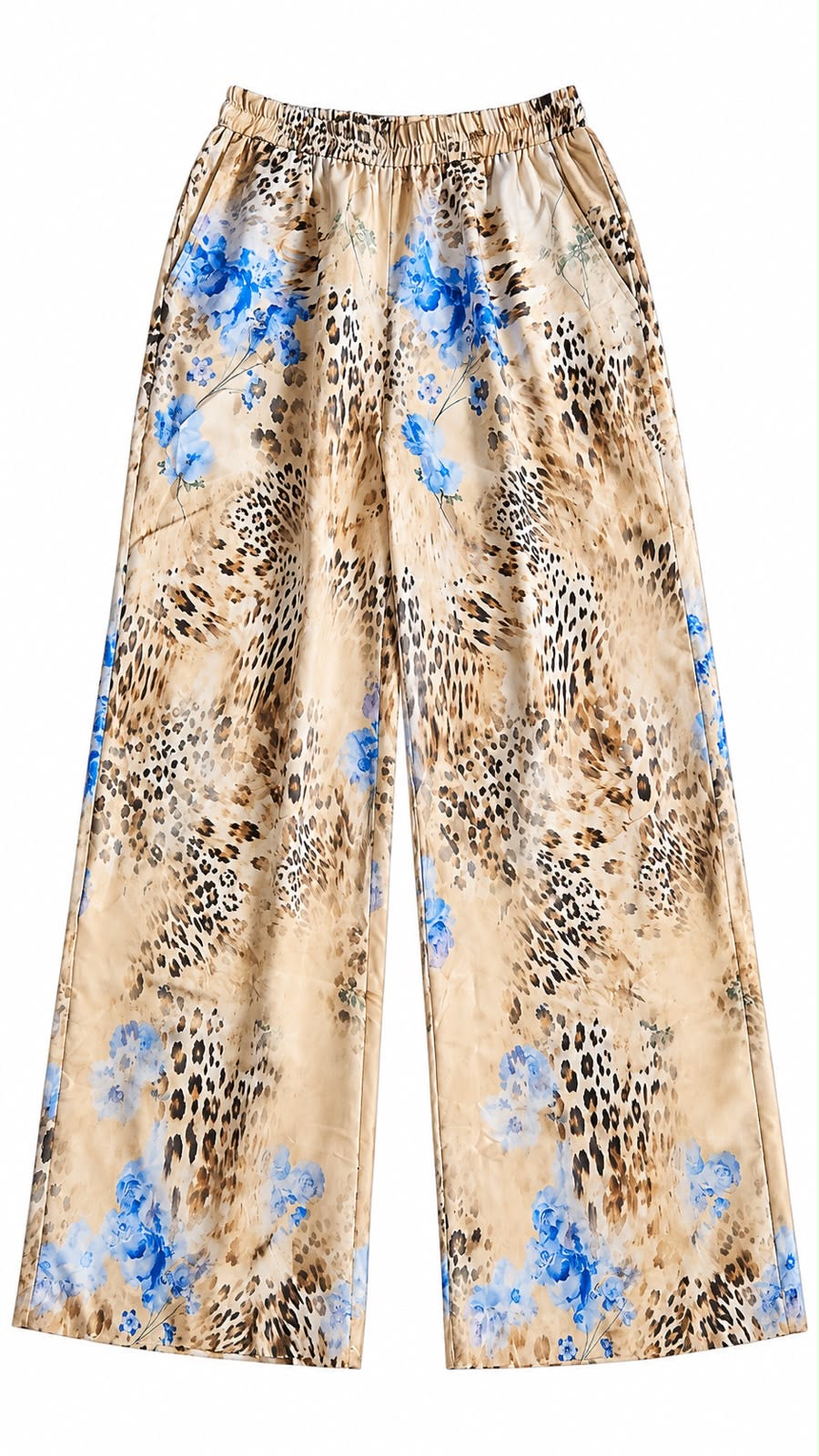TROUSER LEO ROSES BLUE PLACEMENT MCL13160